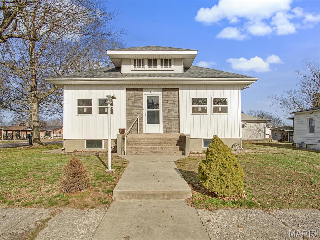 This charming, move-in ready home offers affordability paired with thoughtful updates in a prime in-town location on a corner lot. Recently refreshed, the interior features new flooring, fresh paint, and a completely remodeled kitchen with new cabinets, countertops, and appliances included, creating a warm and inviting atmosphere throughout. The main-floor laundry room is conveniently located just off the kitchen, adding everyday ease and functionality.
Two bedrooms are located on the main level, along with an updated bathroom featuring a stand-in shower and a separate easy-entry tub. Upon entry, a completely renovated mudroom provides valuable and flexible living space—ideal for a home office, drop zone, or additional seating area.
The basement includes two partitioned rooms, ample storage, and a second bathroom already plumbed, offering excellent potential for future finishing. A carport adds everyday convenience, while the home’s efficient layout and recent updates make this an excellent opportunity for a variety of buyers.