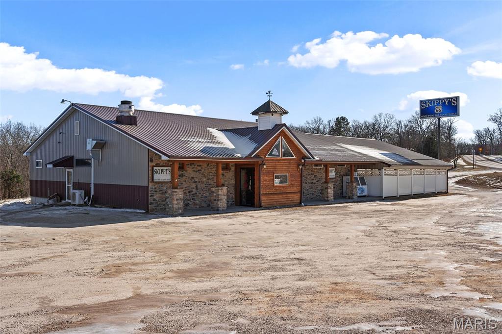 This is an incredible opportunity to purchase a prime real estate investment property. The property has been run as a very successful restaurant/tavern business for many years. The location is absolutely perfect for many types of businesses or to keep running as Skippy's. Highway 44 is at the exit and is one of the busiest hwys in the country. The famous Route 66 goes past the property and has seen a large regrowth of visitors driving the famous roadway. The property is at a busy intersection that also is on the way to the famous Onondaga State Park and to the very well-known river float companies. This really is an ideal opportunity to purchase a prime piece of real estate at a very reasonable price. Location: Corner Location, High Traffic, Hwy/Interstate Frntg