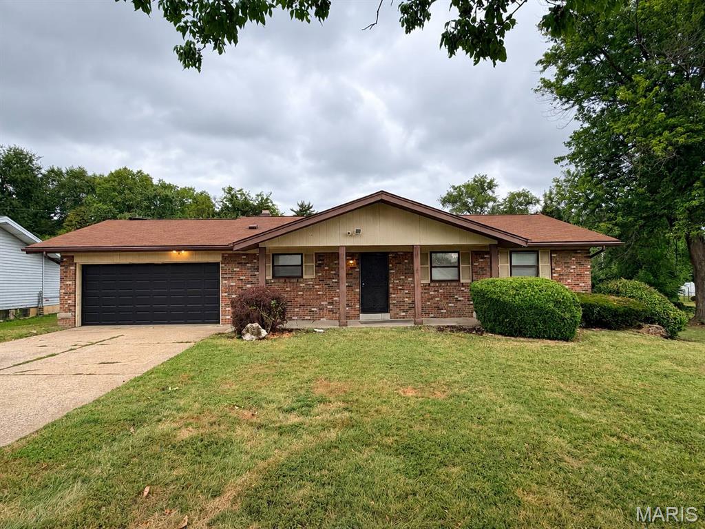 Space, potential, and opportunity await at 12095 Trampe Heights Ln! This brick ranch, built in 1978, offers 2 bedrooms and 2 baths on the main level and sits on a generous 16,017 sq. ft. lot.  The property is also near the site of the anticipated Saint Louis Zoo Wild Care Park, adding to the area's future appeal.  The main level features a spacious living area with a brick fireplace, dining area, nice size kitchen, and a functional floor plan ready for your personal touches.

The lower level expands the possibilities with two additional sleeping areas, a full bathroom, and recreation/flex space, offering plenty of room for a home office, guests, hobbies, or additional living space. Just off the garage, you'll find a sitting/sunroom with an additional bathroom that is missing some drywall. 

Whether you're a first-time buyer looking for a home, an owner-occupant needing additional space, or an investor searching for your next project, this property offers plenty of possibilities. Property is being sold AS-IS. Seller will make no repairs or provide repair credits. Buyer/Buyer Agent to verify square footage, room use, property features, permits, and all other information and perform inspections and due diligence to their satisfaction.