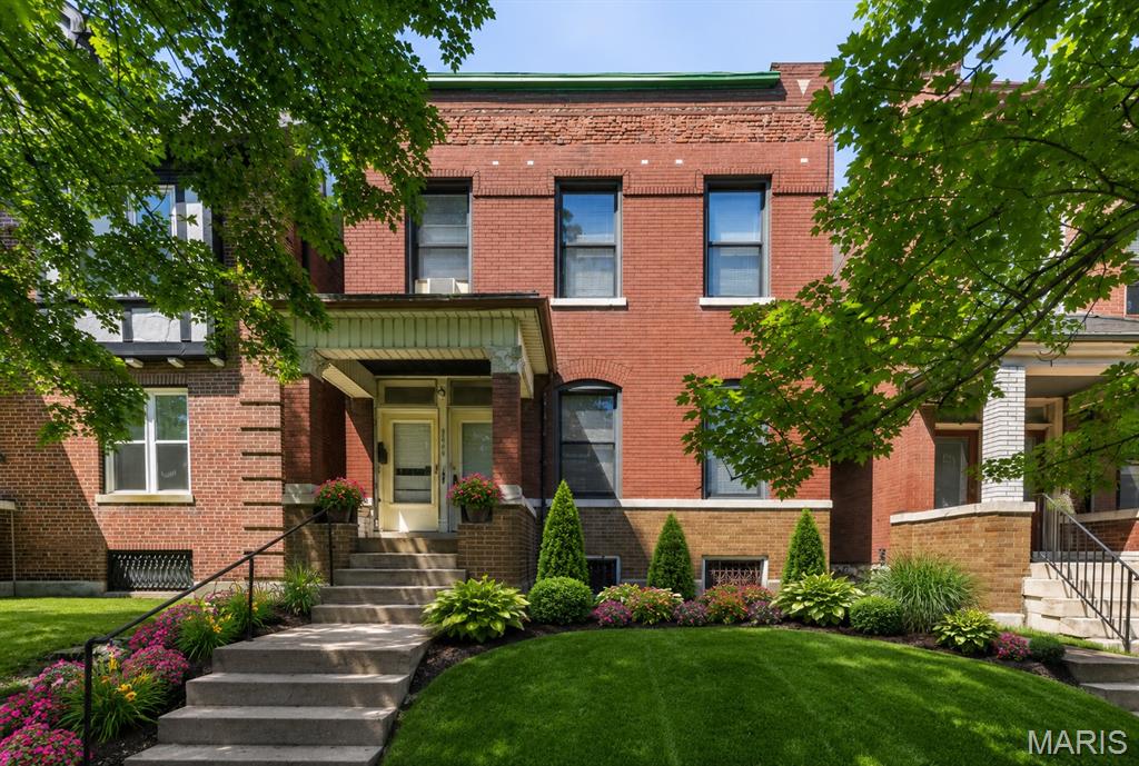 Beautifully updated duplex in the highly desirable Tower Grove East neighborhood offering an outstanding opportunity for investors or owner-occupants! Each spacious unit features 2 bedrooms, 1 full bath, hardwood floors throughout most of the living areas, decorative fireplaces, charming original woodwork, and abundant natural light. Recent updates include newer bathrooms, some updated kitchens, upgraded plumbing, updated electrical panels, newer water heaters, newer forced-air heating systems, and central air conditioning for modern comfort. The second-floor unit offers a bonus space plus private balcony access. Full walkout basement provides additional storage and functionality. Enjoy the level fenced backyard, and an unbeatable location just minutes from Tower Grove Park, Grand Avenue restaurants, coffee shops, SLU, SSM Health, and Children’s Hospital. This turn-key South City gem blends historic charm with modern updates and strong investment potential! The property is to be sold as-is. Seller will not provide any inspection or repairs.