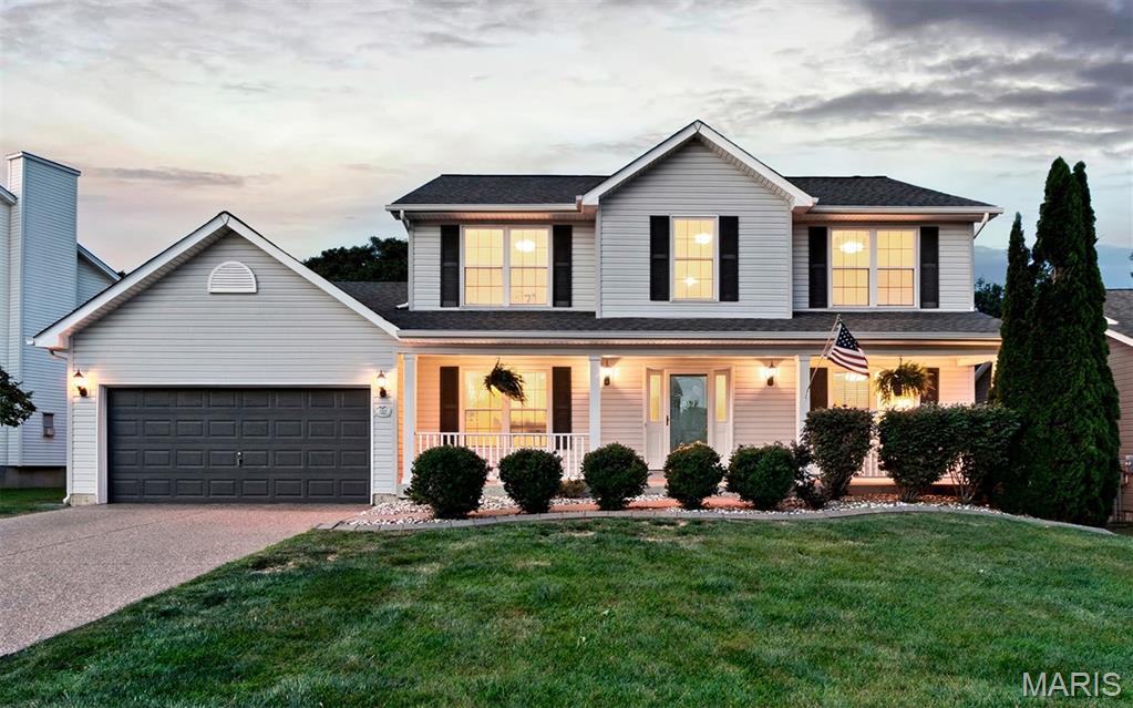 Completely Remodeled and Move-In Ready!

Welcome to this beautifully updated 4-bedroom, 2.5-bath home located in the highly sought-after Fort Zumwalt School District. Thoughtfully remodeled from top to bottom, this home offers the perfect blend of modern style, functionality, and comfortable living.

The heart of the home is the stunning fully renovated kitchen. Brand-new additions include: custom cabinetry, granite countertops, backsplash, stainless steel appliances, and a dedicated beverage refrigerator—perfect for entertaining family and friends. The kitchen flows seamlessly into the adjoining living areas, creating an inviting space for everyday living and special gatherings.

Throughout the home you'll find new carpeting, LVP, updated lighting fixtures, and modern ceiling fans, giving every room a fresh, contemporary feel. All three bathrooms have been remodeled with stylish finishes and updated fixtures, providing a spa-like experience for homeowners and guests alike.

The spacious primary suite offers a private retreat with a beautifully updated en-suite bath, while three additional bedrooms provide flexibility for family, guests, a home office, or hobby space.

Outside, enjoy the backyard patio overlooking the fenced backyard and direct access to neighborhood nature trails—ideal for walking, biking, and outdoor recreation.

In addition to the extensive cosmetic updates, major mechanical improvements include a furnace and air conditioner installed in 2021, plus replacement siding, roof, and updated windows. This is a rare opportunity to own a truly turnkey home where the hard work has already been done.

Simply unpack and enjoy everything this exceptional home has to offer.