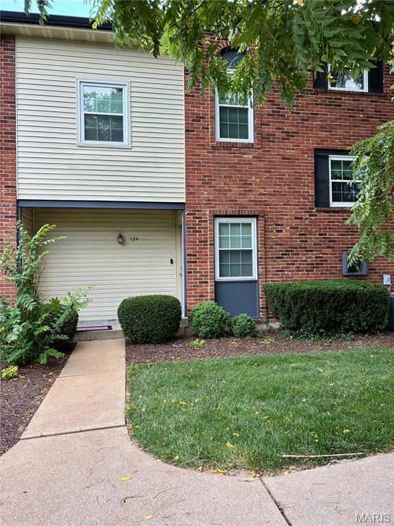 Highly desirable Chesterfield location within the coveted Conway Cove community & highly rated Parkway Central School District. Spacious 3 Bedroom, 2 Full & 2 Half Bath Townhome offering approx. 1,900 sq ft of versatile living space across three levels. The main level features an eat-in Kitchen with luxury vinyl flooring, stainless steel appliances including refrigerator, ample cabinet & counter space, and convenient pantry. The open Living & Dining Room offers wood flooring, lighted ceiling fan & access to the back deck overlooking private, tree-lined common ground. Updated main level Half Bath. The upper level provides a spacious Primary Suite with updated Full Bath, double closets & lighted ceiling fan, plus two additional Bedrooms, including Bedroom 2 with double closets. Updated Hall Full Bath. An awesome walk-in closet at the landing between the main & upper levels provides exceptional storage. The finished lower level expands the living space with a large Family/Rec Room featuring walk-out access to two private patios, Wet Bar area with mini fridge, Half Bath & Laundry/Utility Room equipped with washer, dryer & laundry sink. Enjoy private, tree-lined views overlooking the common ground from multiple outdoor spaces. Newer thermal windows. Complex amenities include subdivision pool & clubhouse. Enjoy a 1-car garage space in the detached garage building just outside the front door, plus 1 additional assigned parking space & abundant visitor parking. Prime location with easy access to shopping, dining, activities & major highways. Lease includes water, sewer, trash & exterior maintenance; tenant pays electric & gas. No pets. Non-smoking property.