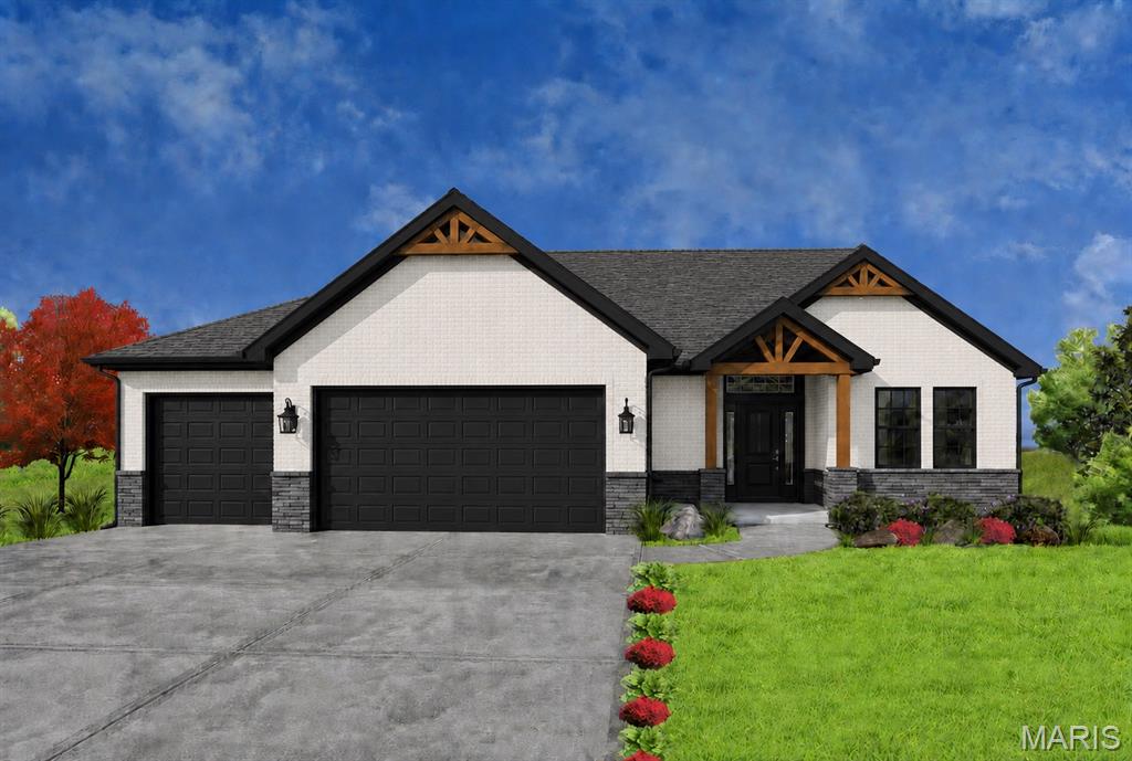 Welcome to this beautiful new construction home currently under construction in the highly sought-after Ogle Estates development in Columbia, IL! Offering 1,658 square feet of thoughtfully designed single-level living space, this charming 3-bedroom, 2-bathroom home delivers the perfect combination of modern comfort, quality craftsmanship, and everyday convenience.

Step inside and immediately appreciate the open and airy feel of the spacious great room, featuring a soaring vaulted ceiling that creates a bright and welcoming atmosphere perfect for relaxing and entertaining. The well-appointed kitchen is sure to impress, boasting a large center island ideal for gathering and meal prep, a convenient pantry for ample storage, and all appliances included — refrigerator, stove, microwave, and dishwasher. A dedicated dining room provides the perfect setting for meals and gatherings, completing this wonderful main living area.

The comfortable primary bedroom suite is a true retreat, featuring a private attached bathroom with a dual vanity and a generously sized walk-in closet. Two additional well-sized bedrooms and a full hall bathroom provide comfortable accommodations for family and guests alike, while a dedicated laundry room on the main level adds exceptional everyday convenience — keeping everything you need within easy reach.

The unfinished basement presents an incredible opportunity for future expansion, already featuring an egress window and a bathroom rough-in — providing the perfect footprint for additional living space, a recreation room, home gym, or whatever your vision calls for!

Car enthusiasts, hobbyists, and anyone in need of serious storage will love the impressive 21' x 31' three-car garage — providing ample space for vehicles, equipment, and all your outdoor essentials.

With its quality new construction, thoughtful single-level layout, impressive garage, and exciting future potential in the lower level, 912 Nola Ln is a wonderful opportunity to own a brand new home in one of Columbia's most exciting new developments. Don't miss your chance — schedule your consultation today!