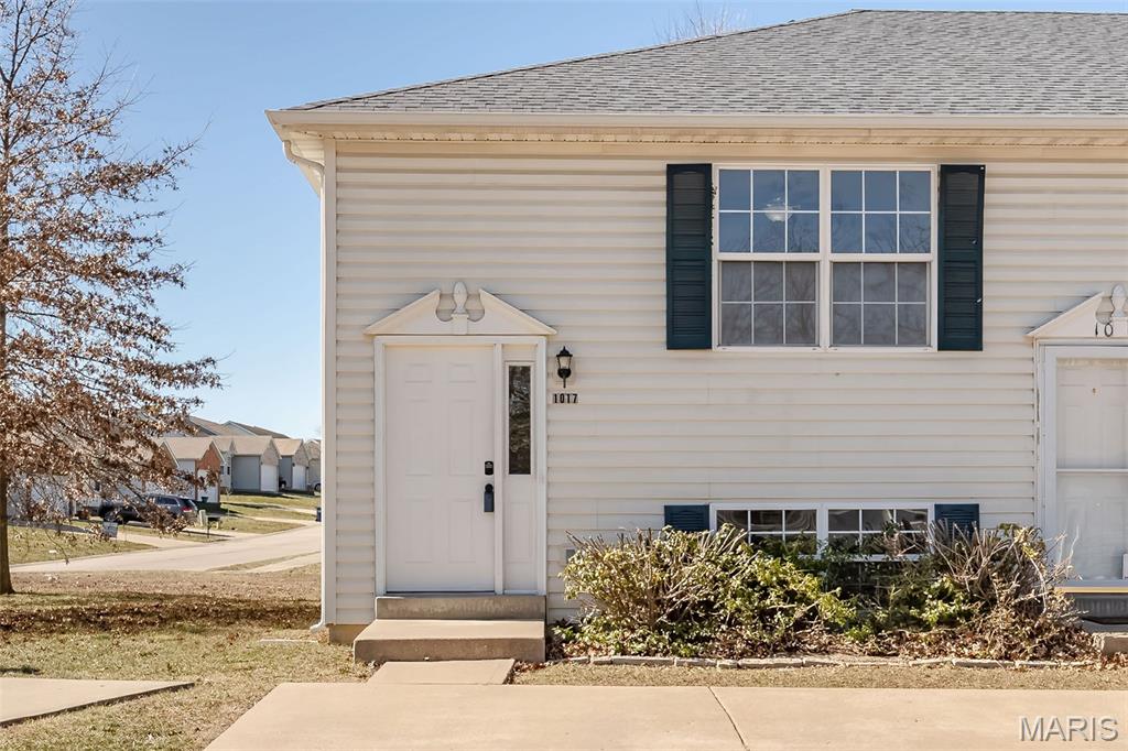 Bright, fresh, and ready for its next chapter — this 2 bed, 2.5 bath end-unit condo is the low-maintenance move you’ve been waiting for! The open main living space features updated flooring and easy flow into the kitchen and dining area, plus sliding door access to your private patio — perfect for morning coffee, weekend grilling, or a little outdoor reset after work. Upstairs you have two spacious bedrooms and second-floor laundry right where it should be because nobody dreams of carrying laundry up and down stairs! Two assigned parking spaces sit directly outside your front door, making everyday life simple. The HOA covers trash and sewer, keeping monthly expenses predictable. Tucked into a quiet setting but still close to shopping, dining, and local recreation, this one hits that sweet spot between convenience and comfort. Whether you’re ready to stop renting, simplify life, or start building equity — this is a smart move with style!