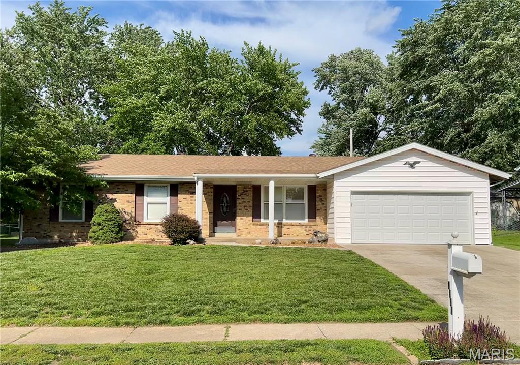 CONTINUE TO SHOW this LOVINGLY MAINTAINED RANCH WITH UPDATES, in a wonderful location in Olde Towne Estates convenient to fabulous parks, shopping, schools & dining! This home LIVES LARGE with enormous 12x19 Kitchen with newer stainless appliances, adjoining the 21x14 beamed ceiling Family Room with a gas fireplace and a glass sliding door to your 35x19 covered patio in a beautifully landscaped retreat that feels open & yet private enough. The generous attached 2 car garage offers a extra large driveway, too. Front living room offers options off the entry foyer featuring entry closet. Primary bedroom has it's own private full bath with shower. Two additional bedrooms on opposite side of hallway. Roomy Hall bath has the handy laundry chute everyone loves! Lots of newer details, too... HVAC replaced 2025. Roof 2024, garage door & some appliances newer, too!! Appliances included as shown. Move in ready! It can be personalized to your heart's content now or in the future. Though the home appears in very nice condition, Seller to do no inspections or repairs.