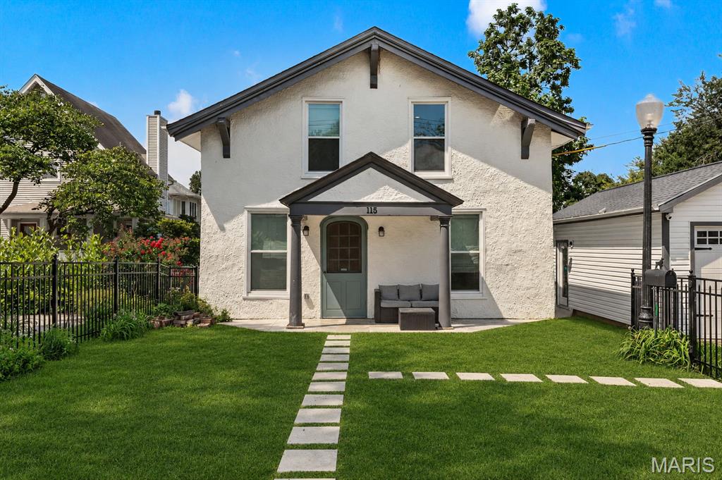 A true piece of Kirkwood history, this fully renovated home sits in the highly sought-after Kirkwood school district and is just a short walk to both downtown Kirkwood and Kirkwood Park! Classic curb appeal meets modern luxury in this charming residence that has been meticulously updated from top to bottom. 

Step inside and you’re greeted by a beautiful open floor plan with real hardwood flooring throughout and abundant natural light. At the heart of the home is a stunning chef’s kitchen featuring custom cabinetry, elegant marble countertops, a spacious island with ample seating, and stainless-steel appliances—including a wine fridge. Thoughtful details like modern pendant lighting, a stylish backsplash, and a wood range hood complete this inviting space designed for both everyday living and entertaining.

This home offers two luxurious master suites, one on the main level and one on the second floor, each with a spacious walk-in closet and a spa-like luxury bathroom. The second floor also includes two additional bedrooms, a full bath, and a conveniently located laundry room.

Every major system has been updated for move-in peace of mind: all-new plumbing, electrical, zoned HVAC, roof, hot water heater, appliances, and windows. 

Enjoy mornings on the front porch and the unbeatable walkable lifestyle that makes Kirkwood so desirable. This rare opportunity combines history, location, and modern updates —Welcome Home!