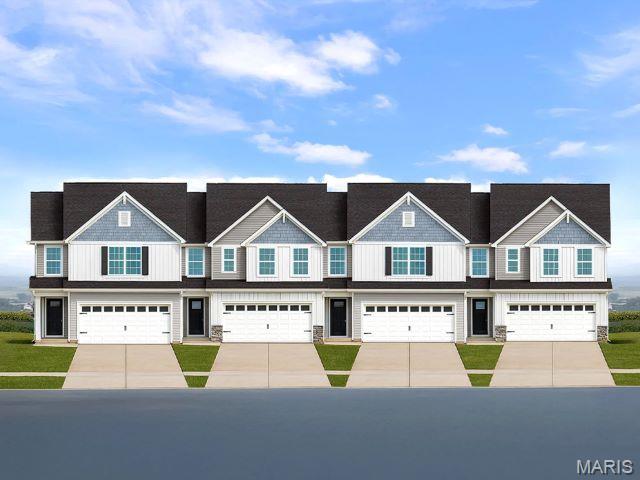 Pre-Construction. TO-BE-BUILT floor plan ready to personalize into your dream home! LIST PRICE and PHOTOS are for 3BR, 2BA Burlington two-story. Perfect attached townhome for young professionals or those looking to downsize! Pricing will vary depending on various interior/exterior selections. This home features an open floorplan with wonderful living room that flows to the kitchen and dining area. Plenty of cabinetry, plus optional breakfast bar for additional seating. The primary suite includes a large walk in closet and private bathroom. The Burlington includes 2 car garage, soffits & fascia and much more! Additional choices include 2nd floor laundry, luxury master bath, and more! Dogwood Grove offers unbeatable value for new construction townhomes in the Lake St. Louis area. Enjoy low-maintenance living with access to a dog park and beautifully maintained common ground. Enjoy peace of mind with McBride Homes' 10 year builders warranty! Display photos shown.