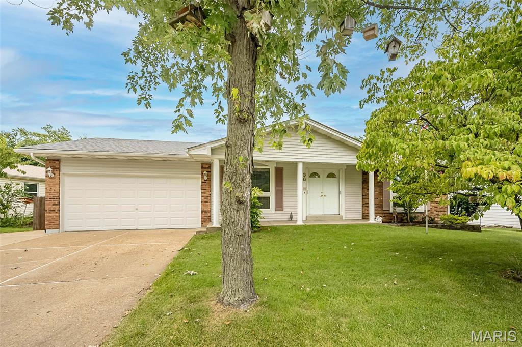 Welcome to 36 Park Charles Blvd N, a spacious ranch in St. Peters offering 3 BR, 2 BA, and approx 2,052 sq ft of living space with plenty of room to spread out. The landscaped exterior and oversized 2-car garage create a great first impression, while the level, fenced backyard provides an ideal setting for everyday living, pets, play, or entertaining. Inside, a gas fireplace adds warmth and character to the main living space, while ceiling fans throughout provide added comfort. Step outside and enjoy the screened-in porch and maintenance-free deck—perfect for morning coffee, summer dinners, or relaxing at the end of the day. The walk-out LL expands the home’s versatility with a family/recreation area, workshop space, and plenty of storage. A backyard shed provides even more room for tools and outdoor equipment. Major updates include a new A/C and water heater in 2025, offering added peace of mind. Located in the Francis Howell School District and convenient to schools, shopping, dining, and everyday amenities, this home combines comfortable one-level living with the additional space and flexibility buyers are looking for.