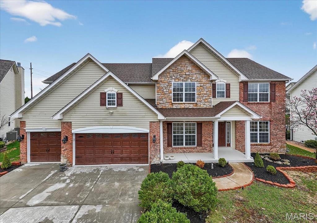 Fort Zumwalt West School District. Cul-de-sac location. Over 5000+ sq ft of total living space across three finished levels, offering exceptional flexibility for today’s lifestyle in the heart of O'Fallon close to shopping, restaurants, parks, recreation and hospitals.

This beautifully recently refreshed two-story home combines generous living space with thoughtful updates and a layout designed for both everyday comfort and entertaining. Step inside the welcoming entry foyer where the home opens with two versatile rooms flanking the entry including a formal dining room and a flexible bonus room perfect for a home office, study, music room or sitting room.

At the center of the main floor is the expansive kitchen featuring granite countertops, white 42 inch cabinetry, all new stainless steel appliances, center island, pantry storage and new flooring. The kitchen flows seamlessly into the large Great Room with a fireplace and a bay window, filling the home with natural light while overlooking the flat fenced backyard.

Whether hosting gatherings or enjoying a quiet evening at home, the main living spaces provide an ideal balance of openness and warmth.

The upper level offers a spacious primary suite with updated primary bath and walk-in closet, creating a comfortable retreat at the end of the day. Three additional generously sized bedrooms provide plenty of space for family or guests and are serviced by two full bathrooms including a convenient Jack and Jill bath.

One of the standout features of the upper level is the large bonus room, a highly desirable space perfect for a playroom, media room, teen hangout area, study zone or additional family lounge.

The finished lower level expands the living space even further, offering multiple flexible rooms that can easily adapt to your needs. Ideal for a home theater, recreation room, game room, home gym, hobby space or guest sleeping area, the lower level provides the versatility that many buyers are searching for today.

Outside, the home continues to impress with a level fenced backyard perfect for children and pets, along with a large patio ideal for outdoor dining, relaxing or entertaining.

Additional highlights include a rare three-car garage, quiet cul-de-sac setting and location within an established O'Fallon neighborhood known for convenience and accessibility.

With three finished levels, nearly 5000 sq ft of total living space, multiple bonus areas and flexible rooms for work, play and entertaining, this home offers the space and layout to accommodate a wide variety of lifestyles.