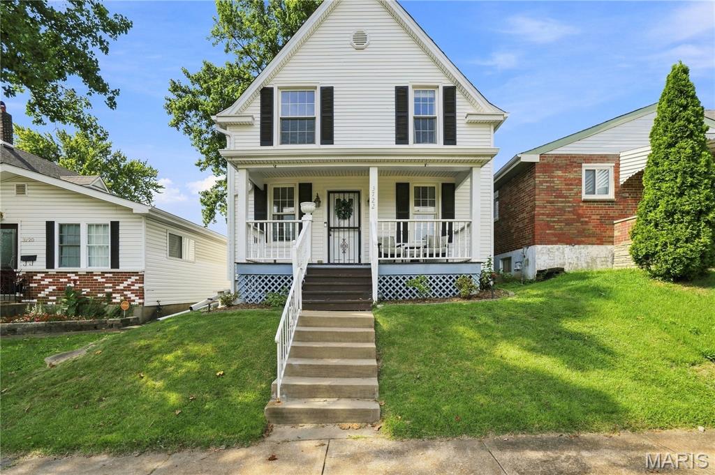 Welcome to 3722 French Avenue, a charming 1907 South City home offering the character buyers love with a surprisingly versatile floor plan! With 4 bedrooms and approximately 1,400 square feet, there’s plenty of room to spread out while still enjoying the warmth and personality of a classic St. Louis home.
Step inside to bright, inviting living spaces filled with the charm that makes these century-old homes so special. A MAIN-FLOOR BEDROOM with its own attached half bath is a fantastic bonus—perfect for guests, a private home office, or anyone looking for the convenience of a bedroom on the first floor. Upstairs, additional bedrooms provide even more flexibility for family, guests, hobbies or work-from-home space.
Outside, the fenced yard offers a private spot for pets, gardening, grilling or evenings with friends. And perhaps one of the best South City perks—a TWO-CAR DETACHED GARAGE! No searching for street parking and no scraping windshields on cold winter mornings.
Built in 1907, this home brings together the character of historic St. Louis with features that are hard to find in one package: FOUR bedrooms, a main-floor bedroom with attached half bath, fenced yard and a coveted 2-car garage. Conveniently located near South City parks, restaurants, shopping and neighborhood favorites, 3722 French Avenue is ready for its next chapter!