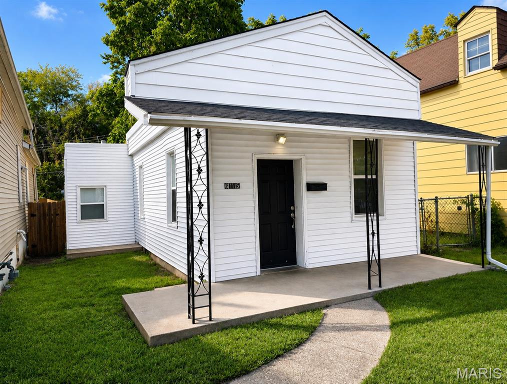 Investor opportunity with immediate rental income. Welcome to this cute and inviting 3-bedroom, 1-bath home in a convenient South St. Louis location, just minutes from beautiful Carondelet Park! This home features a newer kitchen, updated flooring, spacious living and dinning room and a comfortable layout that makes it a great opportunity for both homeowners and investors. Enjoy the added privacy of a fenced backyard with a patio, along with a convenient one-car parking  located at the rear of the property. The home offers a great combination of updates, functionality, and location. Currently rented for $1,200/month and current lease expires at the end of January. Whether you’re looking to add to your rental portfolio or purchase a charming home in a desirable location, this property is a great opportunity. Come see it for yourself!