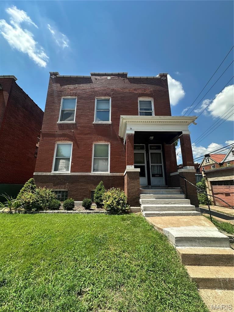Opportunity awaits in the heart of Shaw! This well-located duplex right across the street from Tower Grove Park offers an ideal combination of existing rental income, owner-occupant potential, and room to add value. Whether you're looking to expand your investment portfolio or live in one unit while generating rental income from the other, 2347 Klemm St offers flexibility to fit your strategy.

The 2nd-floor unit is currently occupied by a good-standing long-term tenant with a lease through April 30, 2027, providing immediate rental income and stability from day one. The 2F also features in-unit laundry, an attractive amenity for tenants and a valuable feature for long-term rental appeal. This unit features two large bedrooms, one smaller bedroom and one full bath.

The 1st-floor unit is recently vacant, providing an opportunity for a new owner to refresh and update the space to their preferences. The spacious first floor features two large bedrooms, an additional pass-through/bonus room, 1.5 baths, original flooring, and access to laundry hookups in the basement. Investors can capitalize on the vacant unit's potential to improve the property and maximize future rental income, while owner-occupants can make the first floor their home and benefit from rental income generated by the established 2nd-floor tenant.

Located in the sought-after Shaw neighborhood, this duplex provides a compelling opportunity to own an income-producing property with flexibility and upside. 

Whether you're a seasoned investor or a buyer looking for a smart way to offset your housing costs, this property offers the opportunity to build value while benefiting from an established rental arrangement.