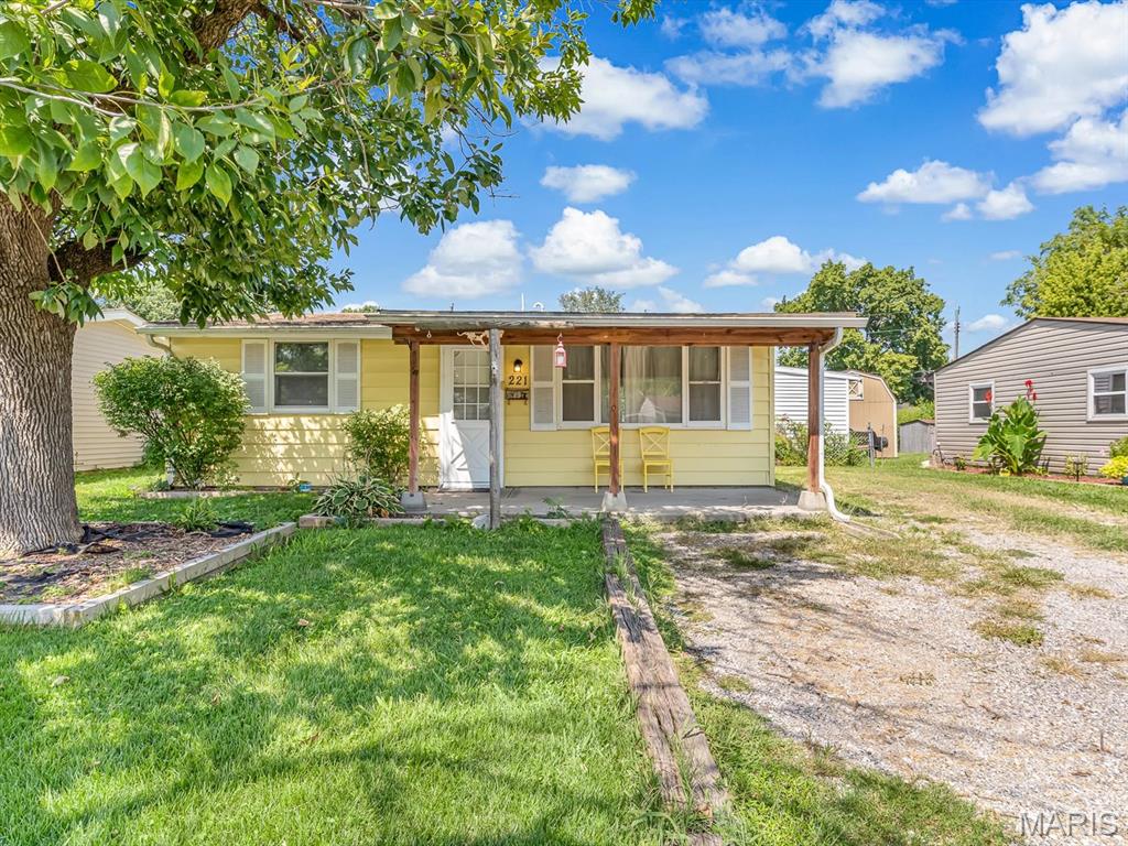 Price improvement plus an Electric Upgrade! An incredible, affordable alternative to renting. This turn-key 2-bedroom residence combines timeless care with practical updates, including a newly upgraded electrical panel and a passed municipal occupancy inspection.
Interior: Freshly painted in a bright, neutral palette with a spacious, sun-drenched living area. Kitchen: Functional eat-in design complete with range and refrigerator.  Washer, and dryer is included.
Exterior: Unwind on the classic covered front porch, step out back to the fully fenced rear yard with two detached storage sheds. Move right in without the hassle—schedule your showing today.  Located near park, golf course, shopping and interstate. Stop paying your landlord's mortgage and start building equity today! Listing broker has attempted to offer accurate data & info is deemed reliable but not guaranteed. Square footage may not be accurate. Buyers & agents are responsible for verifying accuracy.