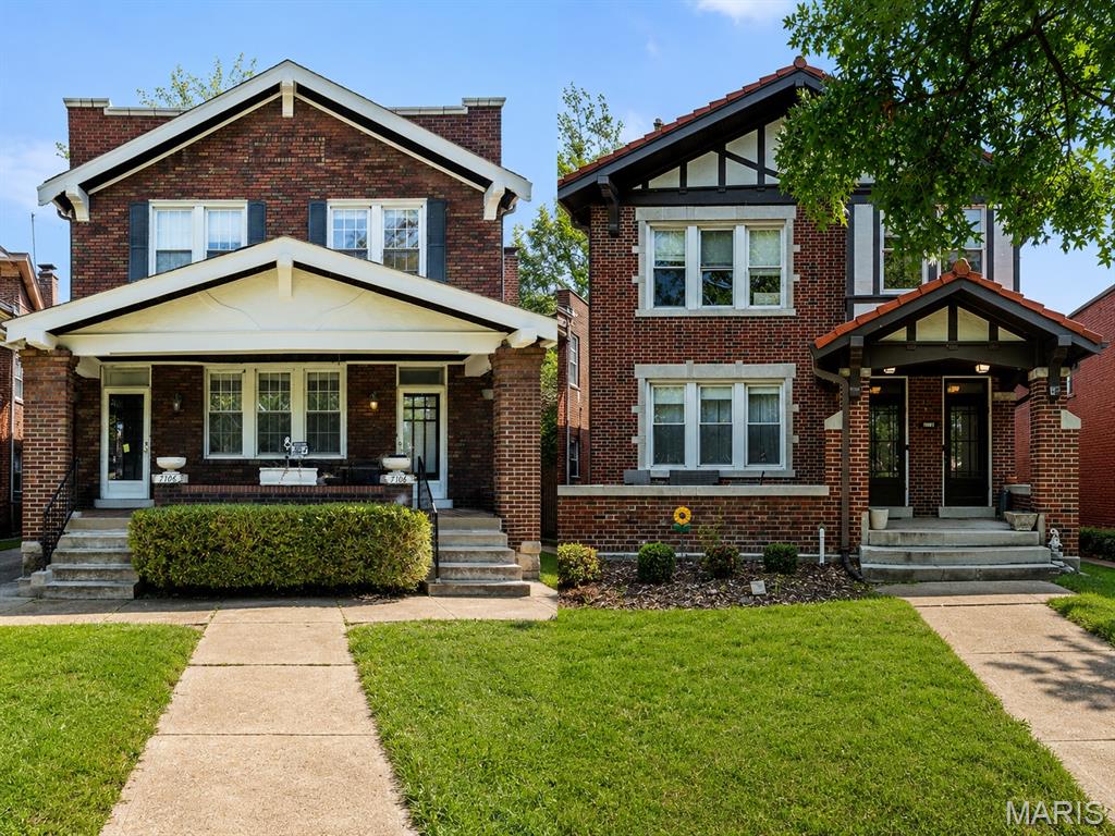 Offered at a true, in-place 7.25% Cap Rate boasting average rents of $4,000/mo leased through mid-2027, 7106 & 7110 Forsyth Blvd represent a rare & treasured opportunity to acquire two high-end, side-by-side turnkey investment properties located in what many see as the most sought-after block in the Washington University student rental submarket.  These 2 duplexes operate as a unified investment with their shared driveway with ample garage parking.  The finishes and updates will have it operating at a high level for years to come:  7110 Forsyth underwent an entire near-gut renovation over 2022-2023 – new kitchens, bathrooms, in-unit laundry, electric, plumbing, the works.  Easy to rent for high amounts, with low expenses.  7106 Forsyth has excellent updated kitchens with granite counters and stainless appliances, along with gut-renovated bathrooms, updated electrical services & plumbing, and more.  Incredible layouts, hardwood floors throughout, high ceilings, tons of natural light, updated windows throughout, huge kitchens, large bedrooms with ample closets – even some with walk-in closets.    Nestled on the West side of Campus close to Downtown Clayton, the storied financial district of St. Louis boasting wonderful restaurants & stores, Forsyth is an enviable location.  Students jump to find housing here, often leasing a year in advance.  Call today, will not last long!