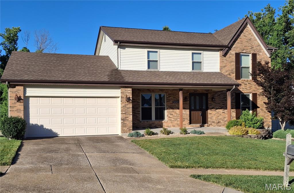 Discover this fantastic move-in-ready home at 5849 Morning Field PL. This single-family residence offers a foundation for creating your ideal living environment. With four dedicated bedrooms, this property provides ample private space and convenience. The three well-appointed bathrooms offer convenience and comfort for residents and guests alike. The spacious primary bedroom suite offers ample room for relaxation and comfort. The luxurious en suite bath features a separate whirlpool tub and standalone shower. The home has numerous updates, including new quartz kitchen countertops, updated luxury vinyl plank flooring, updated bathrooms, and fresh paint throughout. There is a large deck overlooking the landscaped backyard. The floor plan also features a great room with a gas fireplace and a huge eat-in kitchen. This home is literally ready for you to drop in your furniture and add any special decorative touches. Schedule a private viewing to experience this home's unique appeal and begin envisioning your future here.