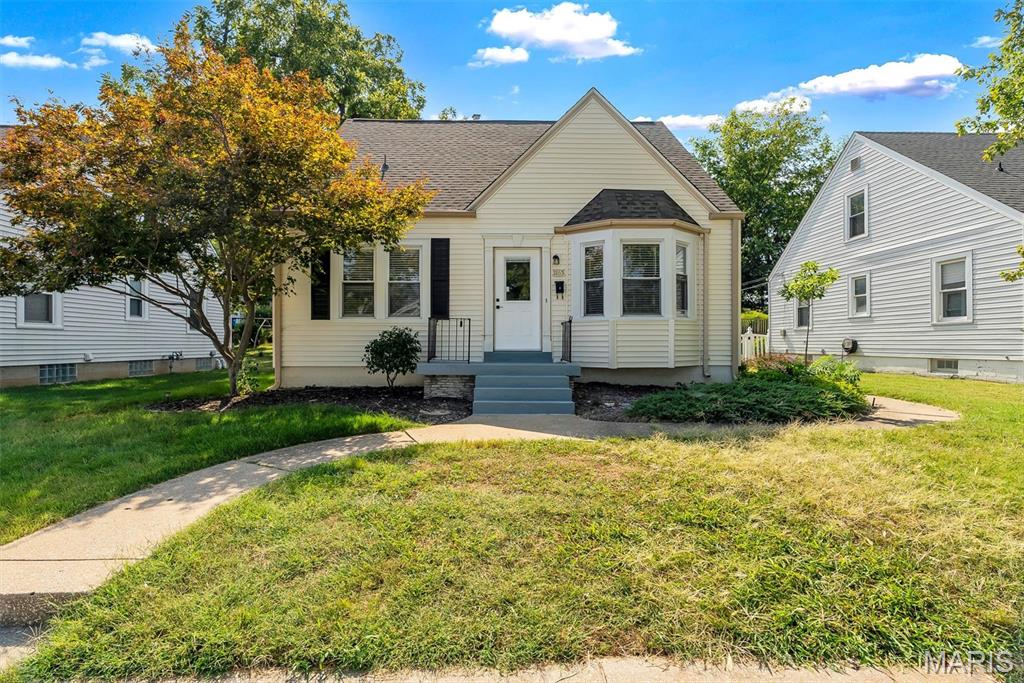 Welcome home to this charming and beautifully updated 4-bedroom, 2.5-bath home in St. Charles! Thoughtfully refreshed throughout, this home blends classic character with modern updates - including a new roof! A spacious, light-filled living room welcomes you into the home with a beautiful bay window overlooking the front yard, adding charm and warmth to the space. The eat-in kitchen features crisp white cabinetry, beautiful white countertops, and stainless-steel appliances. Just off the kitchen, the large window-filled patio creates a wonderful extension of the living space and is perfect for relaxing, entertaining, or enjoying your morning coffee. Throughout the home, you'll find new flooring, fresh paint, updated doors, and beautifully refreshed bathrooms, creating a cohesive and move-in-ready feel. The partially finished basement adds even more flexibility, with additional living space and a full bathroom—perfect for a recreation room, home office, guest space, or whatever suits your lifestyle. Located in the highly desired Old Town St. Charles, this home is only blocks away from shopping, dining, Lindenwood University, and all the fun events around town! Come see all that this inviting St. Charles home has to offer!