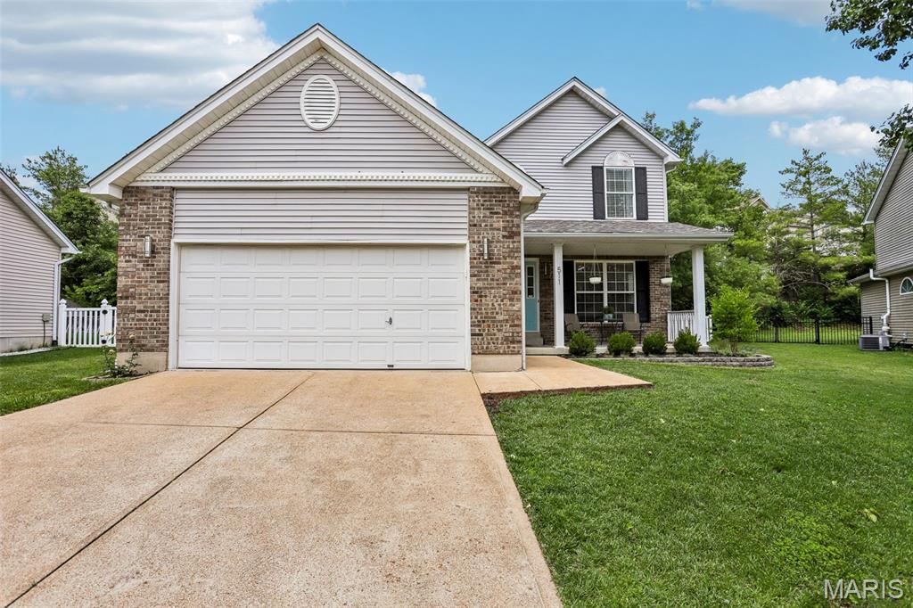 Inviting spaces and stylish updates await you in this Fenton, MO home! Located in the Winter Garden subdivision on a quiet cul-de-sac, this 3-bedroom, 4-bath home offers comfortable living with an open-concept main level perfect for everyday life and entertaining. A 2-story foyer welcomes you inside, while the spacious living area (with wood burning fireplace) flows seamlessly into the breakfast room and updated kitchen featuring stainless steel appliances, granite countertops, and pantry. The versatile front room can be used as a dining room, sitting area, office, or additional living space depending on your needs. Upstairs, the primary suite features vaulted ceilings, a walk-in closet completed by St. Louis Closet Company, and a private full bath. Two additional bedrooms and a loft area provide flexible space for office, playroom, or media area. The lower level was beautifully updated in 2024 with LVP flooring, quartzite countertops, tile backsplash, and recessed LED lighting—offering additional space to relax or entertain. Main-floor laundry is conveniently located just off the garage entry. Outside, enjoy the fenced backyard with irrigation system and professionally updated landscaping completed in 2025. Conveniently located just minutes from Highways 141, 30, 270, and Gravois Bluffs shopping and dining! A 1-year Choice Ultimate Home Warranty will be provided for the new owner. Showings begin Thursday, May 28.