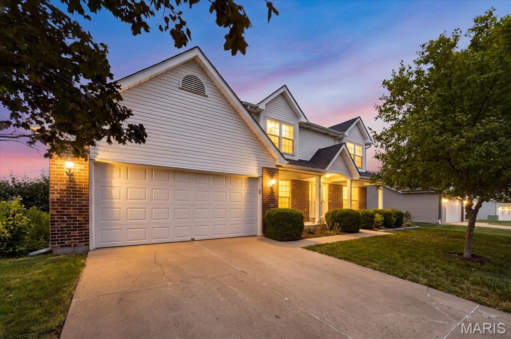 Comfort, space, and thoughtful updates come together in this move-in-ready 3-bedroom, 2.5-bath O’Fallon home. Fresh paint and new carpeting create a bright, refreshed feel throughout. The main level features a formal living room and dining room, along with an inviting family room featuring a wood-burning fireplace and bay window overlooking the backyard. The updated kitchen features quartz countertops, a stone backsplash, and stainless steel appliances—including the refrigerator.

Upstairs, the spacious primary suite offers a vaulted ceiling, walk-in closet, and private bath with dual sinks, separate tub and shower. Two additional bedrooms and a full bath complete the upper level. The finished lower level provides additional living space plus plenty of storage.

Step outside to enjoy the fully fenced backyard and gorgeous Alberta cedar deck that offers a great space for relaxing or entertaining. Additional updates include replacement windows throughout and an HVAC system replaced in 2025. A 4-zone thermostat system provides customized temperature control throughout the home.  The oversized 2-car garage completes the package. Located in Fort Zumwalt School West with convenient access to shopping, dining, and everyday amenities. This O’Fallon home is ready for its next owner!