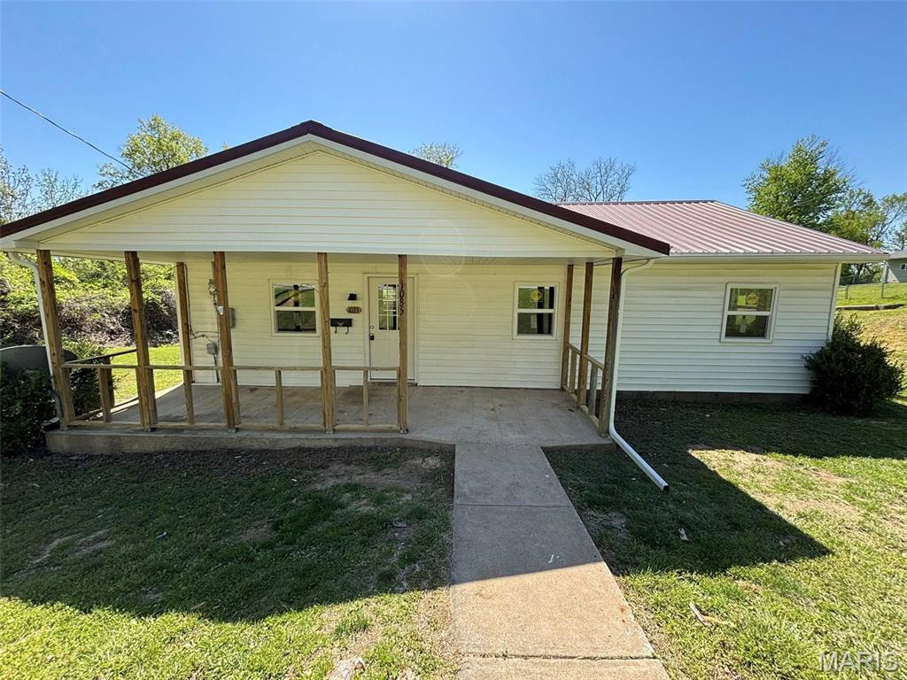 Completely remodeled 3-bedroom 2-bathroom home sitting on a corner lot in an established neighborhood. Featuring all NEW double paned WINDOWS, brand NEW CENTRAL AIR and a METAL ROOF - this one is sure to be a crowd pleaser. Walking through the covered front porch you will find a living room that opens up to a large kitchen with NEW CABINETS and plenty of space for the cook in your life. Going down the hallway, you will find the primary bedroom with a large private bathroom. The other two bedrooms are also a good size and feature their own closets. Moving further down the hallway you will find another completely remodeled bathroom and a laundry room. Outside there is a nice back porch, perfect for BBQ days. The home features a full unfinished basement for all your storage needs. Schedule your appointment today!