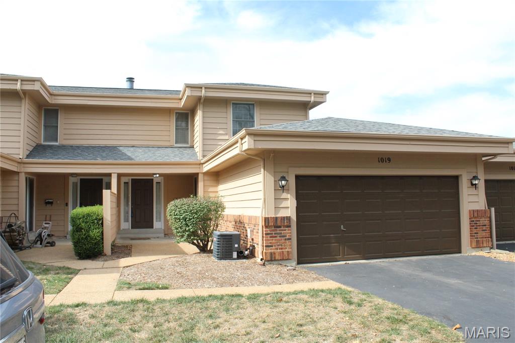 Clean spacious unit in sought after Aspen Ridge in the award winning Rockwood school district. 2 bedrooms and 2 full baths on second level. Main level has living room, kitchen 1/2 bath and laundry room. Walk out to deck from living room and attached garage walks into kitchen. Abundant storage available throughout. Washer, dryer and refrigerator stay with sale (as is). This sale is part of an estate and seller is looking for an As Is sale. Pool in complex available for membership fee. As soon as you turn on Claytonbrook, veer to the right to reach condo.