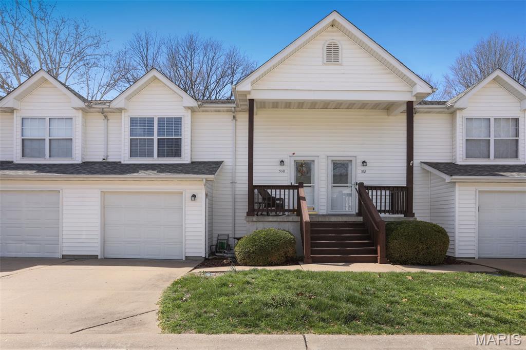 Welcome in to this beautiful, well-kept, split-level condo. Only 3 minutes to St Louis County. With many great features including crown molding on the upper level, eat-in kitchen, and some wood flooring. This home also features a deck off the kitchen and patio off the living room. With two bedrooms on the upper level (one of them featuring a beautiful bay window), and a primary bedroom with an ensuite bathroom on the lower level, plus a walk-in closet, this place offers plenty of privacy. You will also find a laundry room on the lower level, close to the primary bedroom for easy access. The roof is only a year old, large windows with custom blinds and so much more! You will find many spots for storage, and a one car garage that leads into the lower level. You will find the enjoyment of lower taxes in Franklin County, plus the HOA helps give a more maintenance free lifestyle! Perfect for those that are on the go or retirees! Ease onto the highway easily, grocery stores, pharmacy, schools, library, and lots of restaurants close! This location will zip you into St. Louis easily in 25 minutes, also to West St. Louis County, Chesterfield, or Washington. AND THE PRICE IS RIGHT! In 10 minutes you can be in Greensfelder Park, Rockwood Reservation, Al Foster Park, for the best hiking and bike riding around! Truly a gem and ready for its new owner.