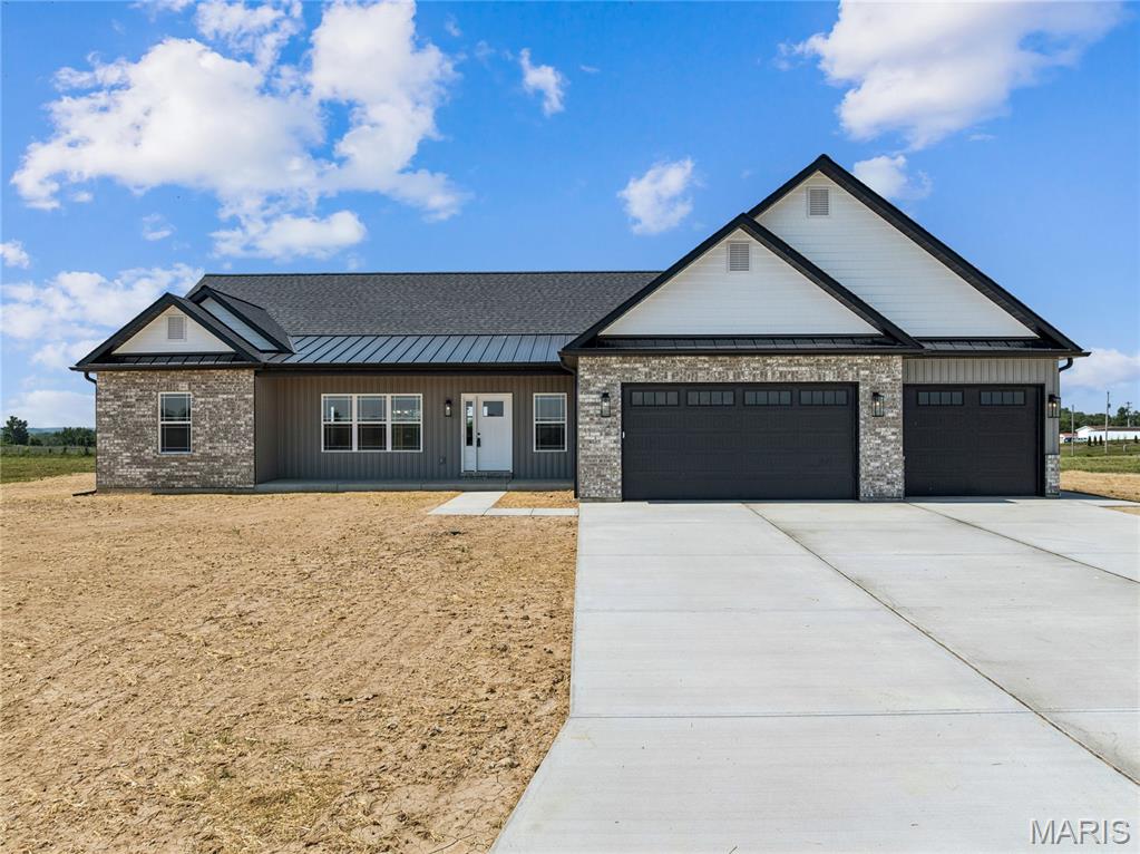 You Owe It To Yourself To Check Out G & K Homes Quality & Workmanship! This Open Great Room Ranch Sitting On A 3 Acre Lot In Sunrise Meadows Subdivision Has Just Been Completed And Ready For It's New Owner* Exterior Offers Partial Brick Front, Vinyl Siding, Enclosed Soffits & Fascia, Coach Lights, 3 Car Garage & 16 x 12 Covered Patio* Interior Offers 1925+/- Sq Ft, 9 Ft Ceilings With Crown Molding, Electric Fireplace With Raised Hearth & Mantel, Can Lights, Ceiling Fans, Luxury Vinyl Plank Flooring, White Panel Doors & Trim* Main Floor Laundry Room With Cabinets* Kitchen Offers Custom Cabinets With Hardware, Soft Close Doors & Drawers, Center Island, Granite Counter Tops, Walk-In Pantry & Stainless Appliances* Master Bedroom With Tray Ceiling, Can Lights, Ceiling Fan, Walk-In Closet & Master Bath Offers Double Sinks, Granite Counter Tops & Walk In Shower* Basement Offers Rough-In Bath & Sump Pit* More Lots Available & Builder Has Other Plans To Pick From Or Bring Your Own Plans. G & K Homes Offers A 1 Year Builder Warranty & A 2/10 Warranty.