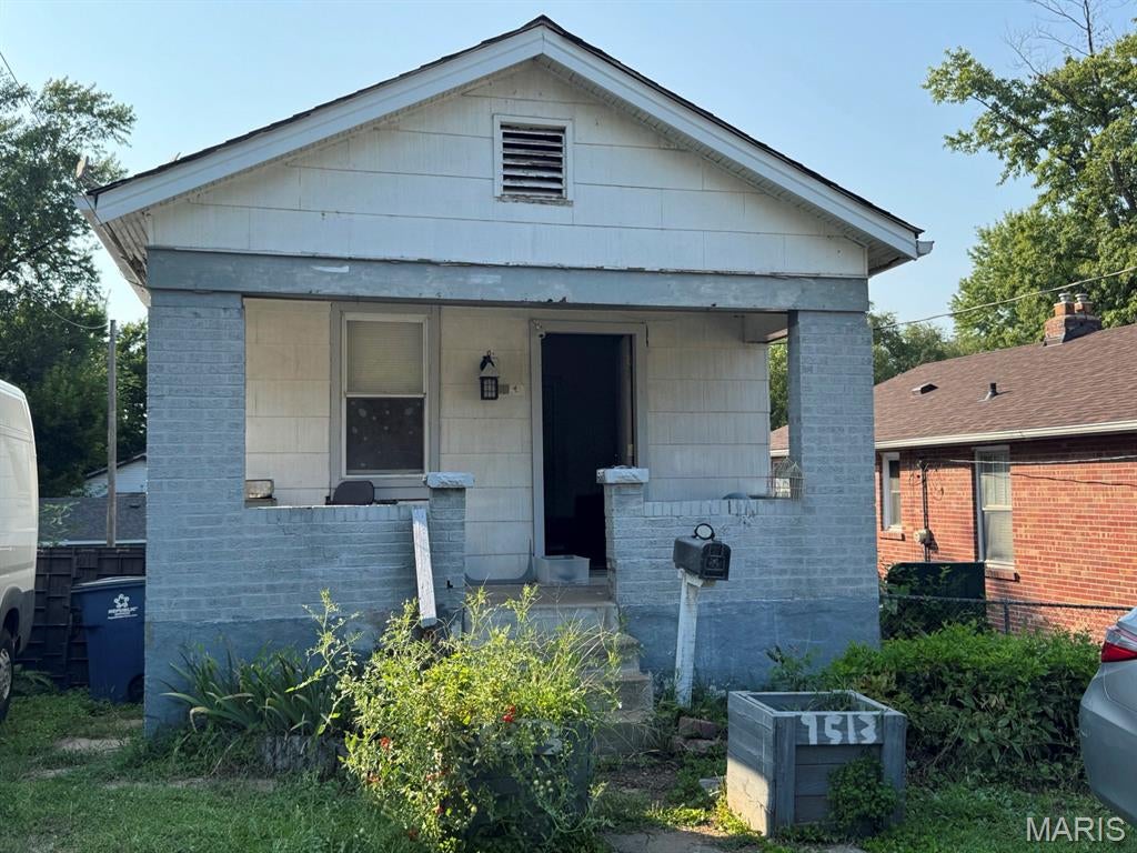 This could be your next home or investment.  It is an as-is sale and needs some work to be able to get an occupancy permit.  May be possible to switch kitchen with bedroom area and eliminate the pass-through bedroom.  Quiet dead end street.  Nice looking neighboring properties. Fenced yard with a nice HUGE shed.  Great place for a new opportunity.