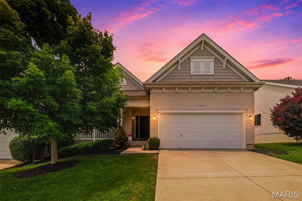 Welcome home to easy, villa lifestyle in one of the most desirable areas of Cottleville! Set on a quiet street and backing to mature trees, this beautifully maintained home offers comfort, convenience, and peaceful surroundings.
Step inside to find gorgeous hardwood flooring, brand-new carpet, and soaring vaulted ceilings that create an open, airy feel throughout the main living spaces. The stylishly finished kitchen features a convenient breakfast bar and adjoining breakfast room, making everyday living and entertaining effortless. Enjoy your morning coffee from your back deck, while taking in the serene tree lined views.
The spacious primary suite serves as a relaxing retreat, complete with an expansive walk-in closet. Main-floor laundry adds convenience, while the oversized two-car garage provides ample storage space.
Downstairs, the lookout lower level is full of potential and ready for your finishing touches—whether you envision a recreation room, home office, fitness area, or additional living space.
Outside, enjoy the benefits of a maintenance-free lifestyle along with beautifully maintained common areas featuring a gazebo and patio perfect for gathering with friends and neighbors. Sidewalk-lined streets invite evening strolls, and the location simply can't be beat. You're just minutes from the charming shops and restaurants of historic downtown Cottleville, as well as Frankie Martin's Garden and Cottle Village, offering year-round dining, entertainment, and community events.
If you've been searching for a move-in ready home with privacy, low-maintenance living, and an unbeatable location, this is one you won't want to miss!