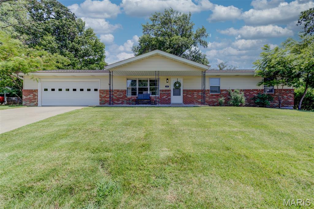 Rare Opportunity Here To Own A Slice Of Heaven On Some Land In Saint Peters. This Ranch Is Situated On Over An Acre Of Land With No Subdivision Restrictions & In Unincorporated St Charles County.......Real Estate Taxes Under $2,600 Per Year. Side Entry Drive-Up Basement Plus Add That Detached Building You Have Always Wanted, Possabilites Are Endless! Ranch Home Offers 3 Bedrooms, 2 Full Bathrooms, Ceiling Fans, Attic Fan, Stone Surround Electric Fireplace, White 2 Panel Doors & Trim, Brush Nickel Door Hardware & Faucets, Kitchen With White Cabinets, Tile Backsplash, Electric Cook Top & Built In Oven, Updated Bathrooms, 23 wide x 26 deep Oversize Garage With Service Door To Covered Patio, Fenced Back Yard With Double Gate, Storage Shed, Partial Brick Front, Vinyl Siding, Enclosed Soffits & Fascia, 26 x 5 Covered Front Porch, Side Walkout Lower Level with Drive-Up Option. Why buy a House CRAMPED in a Subdivision when you can have all of this!