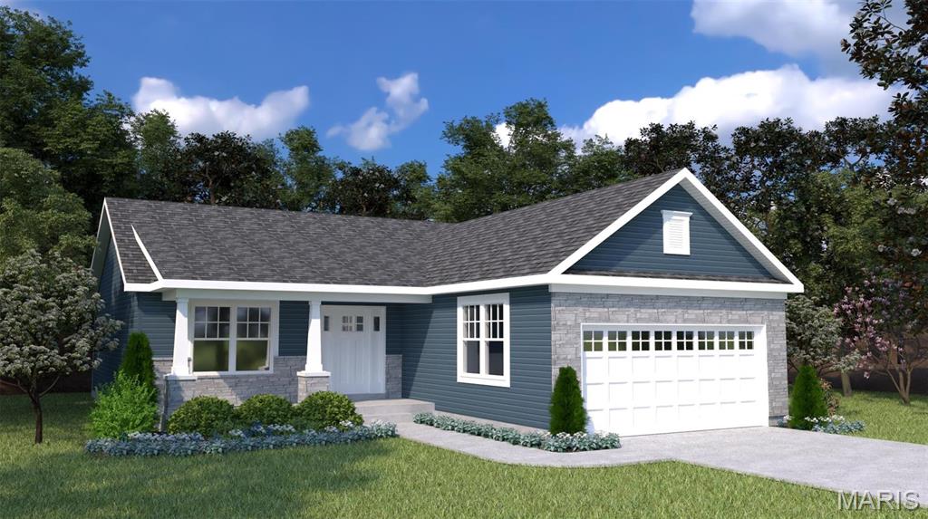 Enjoy the peaceful country life just outside of Wentzville. The Acorn is a ranch w/open floor plan, 3 bdrms, 2 baths, Great Room & main floor laundry. The Acorn does a great job of maximizing space in its compact footprint. With 1,279 carefully planned square feet, the Acorn has a split bedroom layout that really works. The owner's suite features a private bath and walk-in closet. Two additional bedrooms & hall bath with linen closet appear on the opposite side of this modern ranch. Vaulted ceilings in the kitchen & great room, plus an eat-in kitchen adds up to one wonderful home. Add more living space to your Acorn with optional finished lower level - additional bedroom, bath, rec room & unfinished storage. To learn more about the Acorn and its lengthy list of included features, visit your community sales manager. USDA financing area. Sales office open Mon, Thurs, Fri & Sat 10-5 Sunday 12-5. Open Tues & Wed by appt only. Build a Houston Home. Build a Better Home for a Better Price.