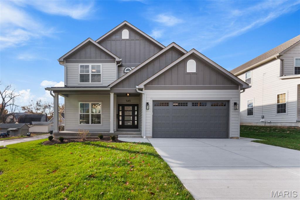 Take advantage of this excellent opportunity to live in this brand new build home on level lot surrounded by other new and completed homes and several others currently being built. This stunning 2 story new home boasts almost 3,800 sq ft of living space with 5 bedrooms , 4.5 baths including 900 sq ft in the finished lower level, an open floor plan, Stainless Kitchen appliances, commercial gas range, beverage refrigerator, hardwood floors trough out, an en-suite bedroom with its own private bathroom, luxury primary suite on the 2nd floor and Jack and Jil's bedrooms with uniquely designed shared bathroom. Exterior includes LP SmartSide, expert finish trim and siding, partial metal roofing and architectural shingles, covered back porch, and electric car charger outlet in the garage. Top rated Kirkwood schools, very close proximity to old Kirkwood downtown, Farmers market, restaurants, parks, shopping. Additional Rooms: study room/working desk.