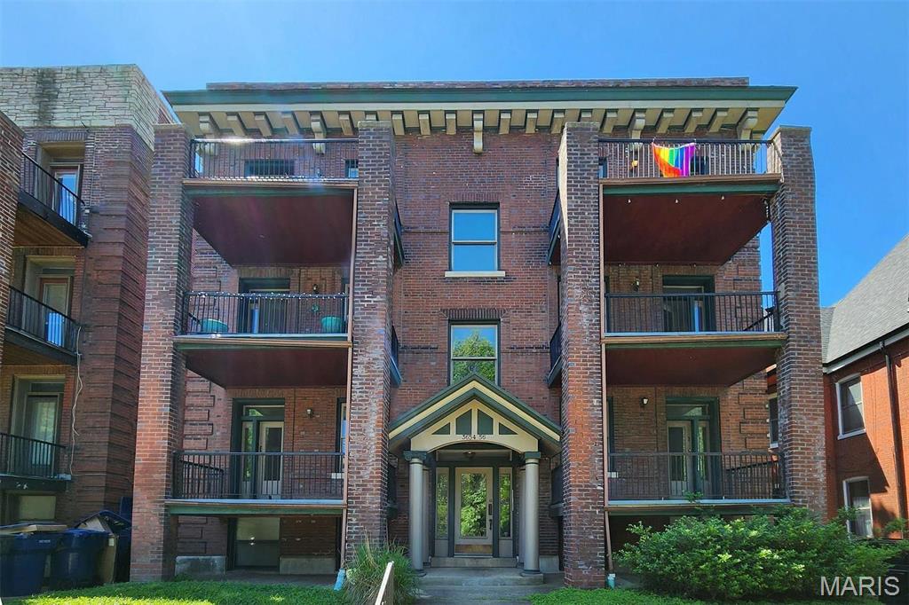 RENTAL!  Two bedroom, one bath first floor unit in a six family building with key entry into the building. A few stairs takes you to the two bedroom, one bath large apartment/unit with an amazing floor plan. Natural sunlight bounces about the walls creating warmth and good vibes. Living room has hardwood flooring, windows and a door that opens to a covered 14 x 7  balcony. Eat-in kitchen with an abundance of stark white cabinetry, stylish countertops and stainless-steel appliances. Appliances include a stove, refrigerator, dishwasher, and washer dryer. Expansive hall leads you to the large bedrooms, in-unit laundry with the washer/dryer included, and good size bathroom. Bedrooms are accommodating to any size bed with large walk-in closets. The bathroom is spacious with a linen closet in the hallway. A second door at the end of the hallway leads you to the backyard space.  Wonderful neutral wall colors, vinyl windows, window treatments throughout, updated light fixtures, original hardwood and high end vinyl plank flooring. The owner pays for water, sewer and trash. The tenant pays gas and electricity. Street parking. Shared back yard for your enjoyment. Cats allowed with this unit. If a cat is approved $250 non refundable pet deposit and $25.00 extra a month.  Application process prior to move in. Security deposit $1650.00  Clear occupancy.  There is an additional $50.00 month utility fee.