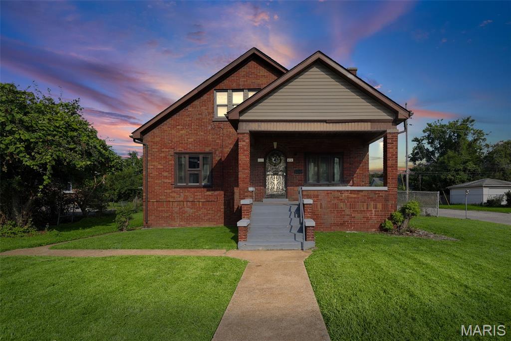 This charming two-story brick home offers timeless curb appeal with its classic brick exterior and inviting covered front porch. Step inside to discover a spacious floor plan featuring 4 bedrooms, 2.5 bathrooms, a large living room, and a generously sized eat-in kitchen with plenty of cabinet space. The well-proportioned bedrooms provide comfortable living, while the expansive backyard offers ample room for outdoor entertaining, gardening, or future improvements. This property is in need of TLC and updates, making it an excellent opportunity for investors, flippers, or buyers looking to add their personal touch and build equity. Conveniently located near schools, shopping, and major highways. Being sold as-is. Don't miss the chance to unlock this home's potential!