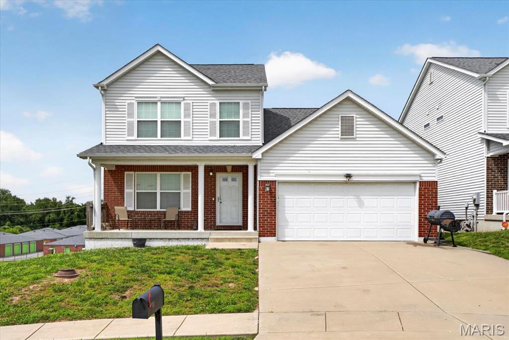 Why build new when you can own this beautiful home that’s less than 10 years old for a lower price? Offering over 1,900 sq. ft. of living space, this spacious two-story home features 4 bedrooms and 2.5 bathrooms with attractive brick front and vinyl siding curb appeal. Step inside to an open foyer, huge kitchen with custom cabinets, and a spacious dining/living room combo perfect for entertaining. The basement finishing has already been started with drywall and electric completed, giving you the opportunity to easily add additional living space. Enjoy the nice-sized front and backyard, perfect for relaxing or gatherings. This is a wonderful opportunity to own a newer home without the new construction price tag! Home still has one year builders warranty remaining.