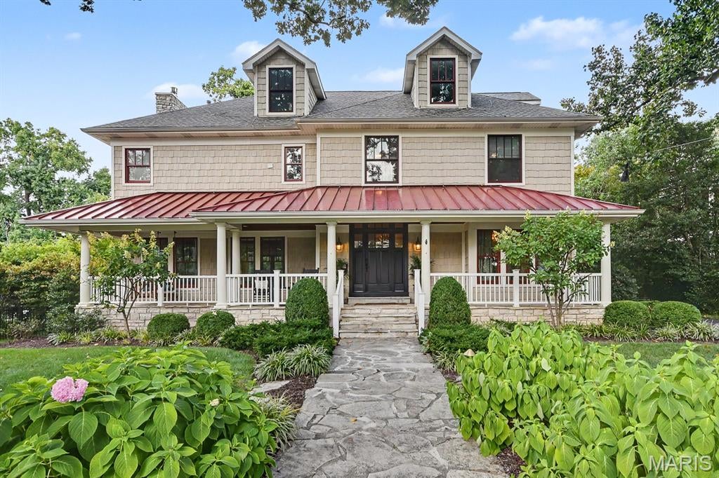 Opportunities to own a home this special in Glendale are few and far between. Originally built as a farmhouse in 1910, this charming Craftsman-style home was thoughtfully transformed in 2006, blending timeless character with modern living. A welcoming flagstone walkway, inviting covered porch, and beautifully landscaped grounds create an exceptional first impression.
Set on a generous lot, the property offers an incredible saltwater pool and a detached 3-car garage with a versatile finished room above, complete with a full bath. Ideal for guests, a private office, recreation space, or a variety of other uses.
Inside, the open-concept main level features a spacious sunken great room with a stone fireplace and striking wood-beam ceiling details. The adjoining kitchen is designed for both everyday living and entertaining, featuring marble countertops, a chef's range, and center island. A fantastic mudroom, formal dining room, and beautiful entry foyer add to the home's functionality and charm.
The second floor includes a comfortable primary suite with an expansive walk-in closet and private bath, along with two additional bedrooms, a full bath, and a conveniently located laundry room. The third floor provides two more generously sized bedrooms and another full bath, offering plenty of flexibility for family, guests, or office space.
With its combination of a highly desirable location, historic charm, thoughtful updates, exceptional outdoor amenities, and abundant living space, this is a truly rare Glendale offering.