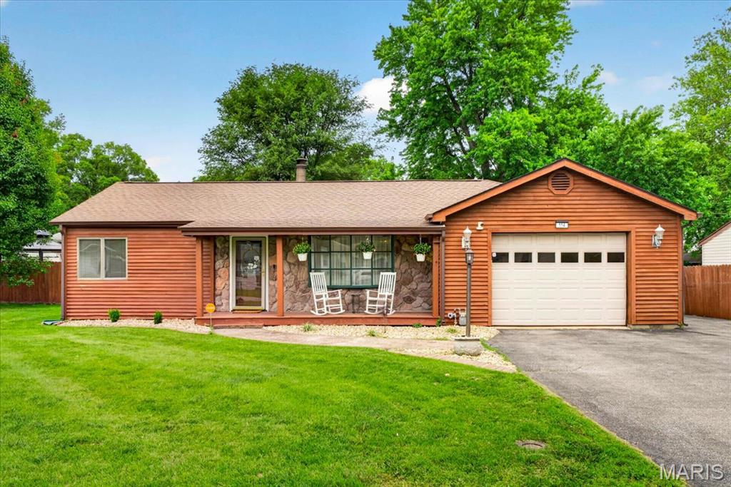 Welcome to this charming 3-bedroom, 2-bath ranch home situated on over half an acre in a desirable, private setting. Offering 1,502 square feet of comfortable living space, this well-maintained home features a spacious great room with a cozy fireplace, a separate dining area, and an inviting kitchen with plenty of storage and included appliances. Step outside to your own backyard retreat featuring a private in-ground pool, cabana, gazebo, and storage shed perfect for entertaining, relaxing, or enjoying warm summer days. The level lot also offers RV parking, an attached 2-car garage, and additional off-street parking. Conveniently located near schools, shopping, dining, and major highways, this property combines comfort, space, and outdoor amenities in one exceptional package. Don't miss the opportunity to make this beautiful home yours schedule your private showing today!
