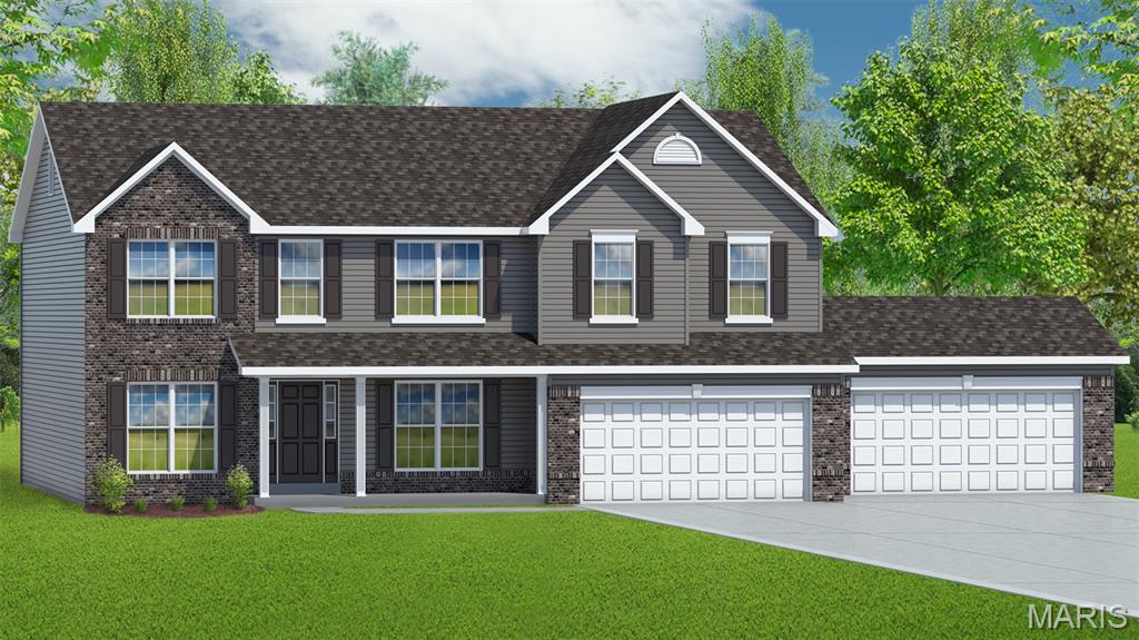 This "To Be Built" 4 Bedroom 2 Story Home Includes a Bonus Room on the 2nd Floor & a 4 Car Garage.  Features Include 9' Tall Ceilings on the Main Floor, a Separate Living Room & Dining Room, 42" Soft Close Cabinets w/ Dove Tailed Drawers, Kitchen Island & Granite Kitchen Countertops.  Each Bedroom on the 2nd floor has a Walk In Closet.  The Primary Bath has Double Bowl, Adult Hght. Vanities & a Linen Closet.  Other Features Include Carriage Style, Insulated Garage Doors with Windows, 30 Yr. Architectural Shingles, Moen Faucets, an 18' x 24' Concrete Patio & a Fully Sodded Yard.