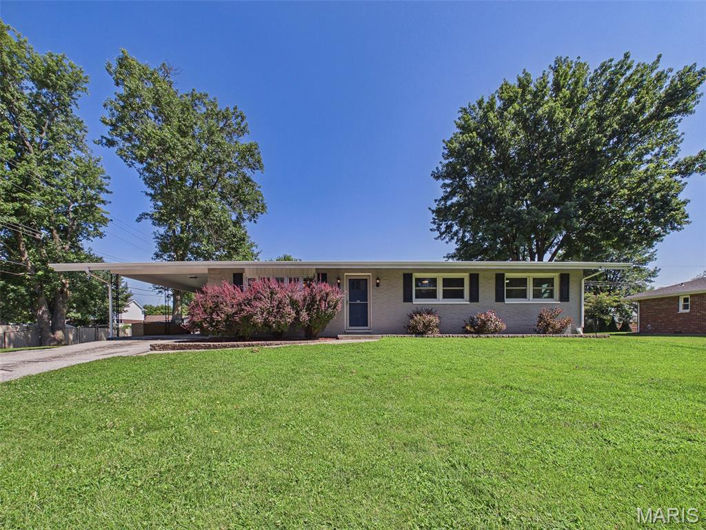 A well-maintained ranch offering comfort, space, and a convenient location in the Country Aire subdivision. This inviting 3-bedroom, 1.5-bath home features approximately 1,903 square feet of total living space, including a partially finished full basement with additional room for a family area, game room, home office, or hobby space. The main level offers an easy-flowing layout with an eat-in kitchen, kitchen/dining combination, and bright living room space. 
Recent improvements add peace of mind and everyday appeal. 
Outside, enjoy a large, carport area with storage, a level fenced backyard with a patio and storage shed—perfect for relaxing, entertaining, gardening, pets, or play. With its classic brick exterior, flexible living areas, and desirable Bethalto location near local schools, shopping, and everyday conveniences, this home is move-in ready and full of potential. Schedule your showing today and see all that 605 Fairway Street has to offer.