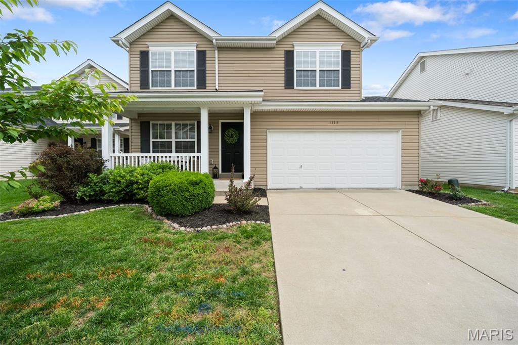 Open Sunday 6/7 from 12-2 pm!  Homes with this location, lifestyle, and level of updates rarely become available! Experience the charm of Cottleville living in this beautifully updated two-story home nestled in Harmony Ridge, a golf cart-friendly neighborhood and just a short walk from Legacy Park.  Offering 4 bedrooms, 2.5 baths, and an open-concept layout, this home blends modern updates with everyday functionality. Features include LVP flooring, fresh interior paint, new carpeting (2026), a spacious updated kitchen, main floor laundry, roof (2025) and inviting living spaces designed for gathering and entertaining. Outside, enjoy a fenced level backyard along with incredible neighborhood amenities including a pool, trails, and & a stocked lake. Spend your days cruising by golf cart to downtown Cottleville for dinner, concerts, ice cream, or community events. The trails are jam packed with adventure, walking or biking to nearby parks or drop a pole in and catch some fish just right outside your front door.