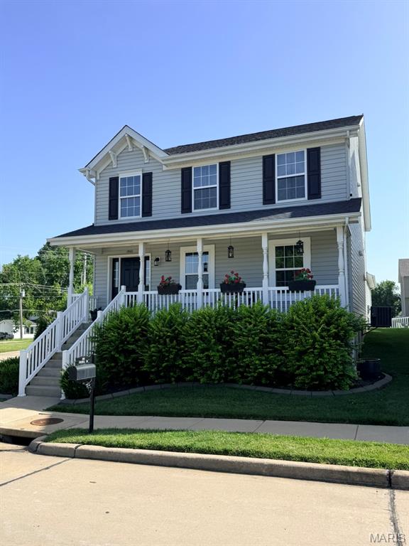 This meticulously maintained home was built in 2014 and has had only one owner. The seller is leaving this beauty in move-in ready condition only to downsize. From the moment you step through the front door, you’ll think it’s professionally staged—but this is simply how it’s lived in every day.

Designed for both comfortable everyday living and effortless entertaining, the spacious floor plan offers room for a growing family or welcoming out-of-town guests. The main level features a desirable primary suite and convenient main-floor laundry. Tinted living room windows provide added comfort and privacy. Living room window treatments will remain with the home.

Situated on a desirable corner lot, the exterior is just as impressive with a rear-entry two-car garage, fenced backyard and in-ground sprinkler system. A section of the patio was lifted June 2026. Once outside, outside, enjoy immediate access to the walking and biking trail located right in front of the home. If shopping and restaurants are your thing, or golf and parks, this home is screaming your name! A short drive in any direction will surely lead you to your favorite places!

Additional updates include a 5-year-old roof, dishwasher replaced approximately 4–5 years ago, and microwave replaced approximately 3 years ago. The unfinished lower level offers endless possibilities with an egress window, sump pit and pump, rough-in plumbing for a full bath, and abundant storage space.

A home this well cared for is a rare find. Schedule your private showing today!