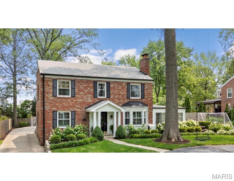 Welcome to this beautifully renovated home in the highly desirable Chevy Chase neighborhood, nestled within the award-winning Ladue School District. Every detail has been thoughtfully updated to blend timeless style with modern comfort.  Step into the heart of the home—a chef’s dream kitchen featuring double islands, a gas range, and a cozy breakfast nook. The spacious, open-concept family room flows seamlessly from the kitchen and leads directly to the private backyard and patio, making it perfect for both entertaining and everyday living. The main floor offers a well-appointed dining room with a gas fireplace, a bright and airy sunroom, a dedicated home office, and a convenient laundry/mudroom. Upstairs, the luxurious primary suite is your personal oasis with a spacious bedroom, spa-like steam shower, and double vanity. Three additional bedrooms and a versatile landing area ideal for a second home office or playroom complete the upper level.  The finished basement is built for fun, featuring a large rec space—perfect for movie nights and ample storage space. A rare 3-car garage and a beautifully landscaped, private backyard complete this exceptional offering.