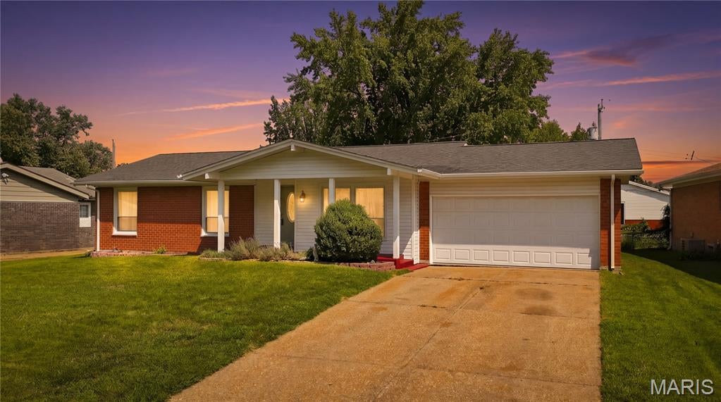 Welcome home to this charming ranch nestled in the well known Wedgwood neighborhood of Florissant! Offering 3 bedrooms and 2 full bathrooms on the main level, this home provides a comfortable and functional layout for everyday living. The living room flows into a connected dining area, creating the perfect setting for gatherings and entertaining. The dine-in kitchen offers a space for casual meals and morning coffee. The partially finished lower level adds even more versatility with a bonus room that's ideal for a home office, craft room, workout space, or guest area. You'll also find a laundry room, with the washer and dryer included, along with a dedicated workshop featuring a workbench that can stay with the home—perfect for hobbies, projects, or extra storage. A 2-car garage provides ample parking and additional storage space. Located in one of Florissant's beloved neighborhoods, you'll enjoy the established tree-lined streets, community feel, and convenient access to parks, shopping, dining, and major highways. Don't miss your opportunity to make this Wedgwood home your own!