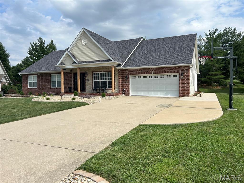 This beautifully updated home offers the perfect blend of luxury and entertainment. Recent upgrades (2024-2026) include hardwood flooring, a new roof, upgraded landscaping, and an incredible custom game room featuring a built-in golf simulator. The versatile finished basement adds a 3rd full bath, hardwood floors, and a non-conforming 4th bedroom. Step outside to your own private oasis, complete with a heated saltwater in-ground pool (2020) and recent outdoor landscaping updates (2025).