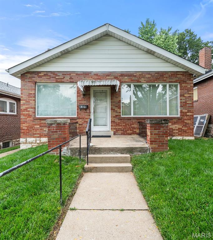 This classic South City charmer is just waiting for your tender loving care. You'll find everyday comfort in this all-brick bungalow tucked along a tree-lined street in the heart of St. Louis City. From the moment you arrive, the welcoming front porch and timeless brick exterior set the tone for a home filled with character and warmth. Inside, you’ll find a spacious living room with hardwood floors and tall ceilings, and a layout that flows effortlessly into the eat-in kitchen and easy access to the enclosed sunroom. Two bedrooms provide comfortable living space, while the full bath maintains the home’s classic bungalow charm. Original details throughout give the home personality and a sense of history, while the functional floor plan offers flexibility for everyday living. Outside, the level backyard provides space to garden, entertain, or simply enjoy the outdoors, complete with a detached garage and alley access.  Whether you’re searching for your first home, an investment opportunity, or a place to make your own over time, this South City bungalow offers charm, character, and potential in a location close to parks, restaurants, shopping, and everything city living has to offer.  Seller prefers an as-is contract.