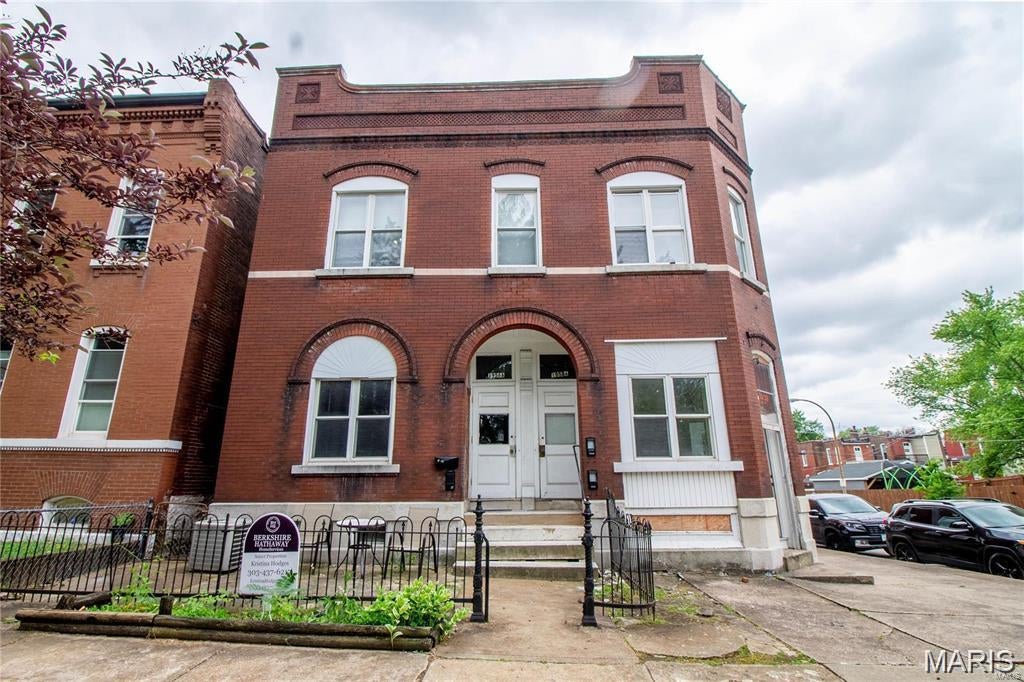 Benton Park 4-family. This building sits on a great corner in the desirable Benton Park neighborhood.  The building offers four units, All units occupied, all four tenants are long term.  TPO roof installed in 2020 and spot tuck pointing competed in 2023.  The two first floor units have newer HVAC systems with central air.  Water heaters in the 1958 side are electric and installed in 2020. Location can't be beat.  Three tenants are stable and pay consistently every month, the fourth tenant is leaving at the end of September.  Property is currently managed. (please note, the photos were taken prior to tenant occupancy)