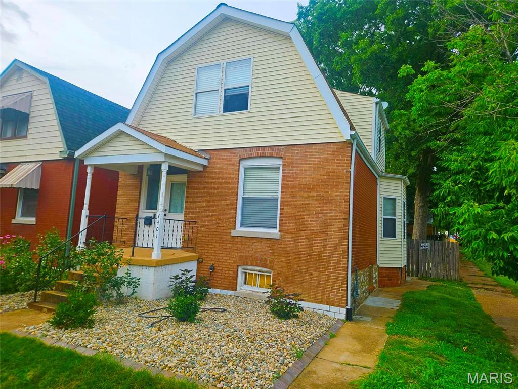 Welcome home to this charming 2 story Cape Cod-inspired brick home nestled in the heart of the desirable Bevo Mill neighborhood! Offering 3 bedrooms and 1.5 baths, this home blends timeless character with everyday functionality.
Step inside to find a warm and inviting layout with spacious living areas, abundant natural light, and the classic charm buyers love. The upper level provides additional living space perfect for a primary bedroom, home office, and guest retreat.
Outside, enjoy a fully fenced backyard—ideal for pets, entertaining, or relaxing evenings. Convenient rear alley access leads to a brick parking pad, providing off-street parking and added convenience.
Located just minutes from parks, restaurants, shopping, and major highways, this home offers the perfect combination of city convenience and neighborhood charm. Whether you’re a first-time homebuyer or looking to add to your investment portfolio, this Bevo Mill gem is one you won’t want to miss!