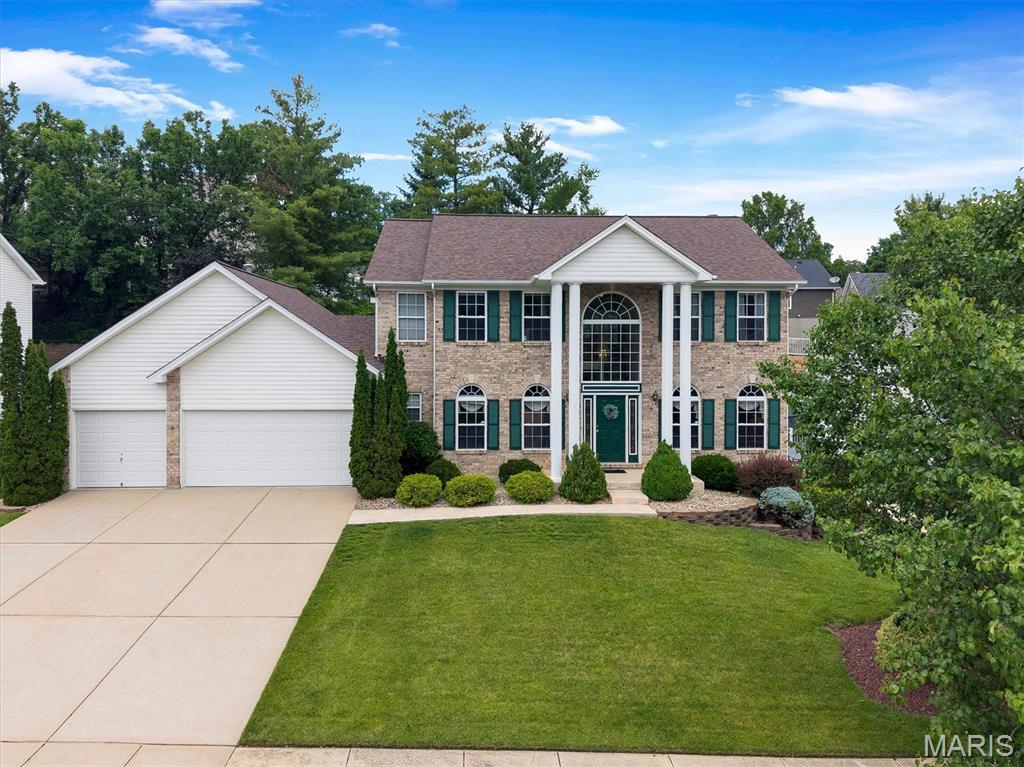 A Courtney Estates offering with so much to enjoy in a traditional style home with a flair of the sophisticated!  As you enter, the wood floors of the Home lead you past the Living and Formal Dining rooms, then past the 1st Floor Powder room, that draws you to a good size Great Room w/Bay window and Brickfront Gas Fireplace, you have a sizeable eating area and a Kitchen Island surrounded by Wood Cabinets….lots of them…you know, for…..storage!  ;>)   And yes there are solid surface counters, Stainless-Steel Appliances and a Corner Sink! Along with the Pantry, Coat Closet, Laundry, Planning Desk.  Let’s go outside before we venture upstairs or downstairs.  So, we have the looong wood deck connecting to the Gazebo w/Party-Lights that actually holds more than 2 people!!  Like 10+ people!! Check out the professional pics, because I can’t describe all the wonderful attributes of this 2,500+ sq.ft. 2-Story, which does not include the added living area and bathroom in the Lower Level, but I will inevitably forget at least 2 or 3 really important items on your ‘Must-Have’ list.  So check out the photos, or come to our Open House Sunday from 1-3 and see how many items you check on your list.  We’d love to have you stop by, check us out and make this YOUR next home!