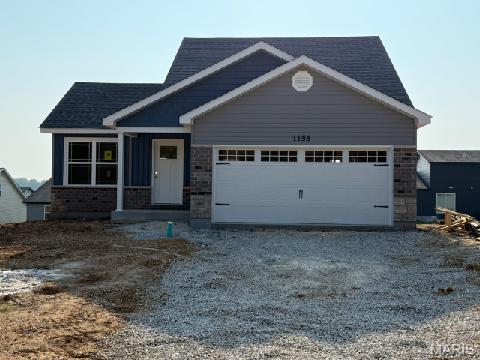 BRAND NEW home with every option you could imagine! They include vaulted ceilings, rounded “bullnose” corners, granite or quartz countertops, stainless steel appliances, 42" cabinets with "cushion close", custom neutral-colored paint job throughout, LVT flooring throughout most of the home, framed windows, taller baseboards, adult-sized cabinets in bathrooms with marble countertops, walk-in closets, upgraded carriage garage doors with openers on 2 CAR Garage, full bath rough-in, panel doors (many varieties), and upgraded water/light fixtures throughout the house! MAIN FLOOR laundry! Fully sodded yard (front/sides/back). *Pictures are of previously built homes. Builder/Broker* This home is USDA eligible.