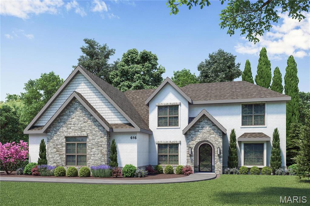 Auden Meadow is New Melle's newest luxury development where you will soon find exquisite custom homes on 3-9 acre homesites. With 11 customizable floor plans & 16 beautiful homesites to choose from, all that's left to do is design your dream home! The Norah floor plan is 4 bedroom, 3.5 bathroom, story and a half with main floor primary bedroom suite. The Norah also features an office, a covered deck/patio & oversized 3-car garage. Standard features include a stunning iron front door, a brick & stone front elevation, architectural shingles, irrigation system & landscaping package, 9' foundation pour, high efficiency HVAC, stone fireplace with stone hearth & mantle flanked by built-in book cases, soft close cabinet doors & drawers throughout, custom built & painted range hood, Quartz counter tops, KitchenAid appliances, kitchen backsplash & under cabinet lighting, hardwood floors in main living areas, tile flooring in bathrooms & laundry, tile shower/tub walls, 8' interior doors on the main level, 3 1/4" casing on windows & doors, 6 1/4" tall baseboard, crown molding & more!