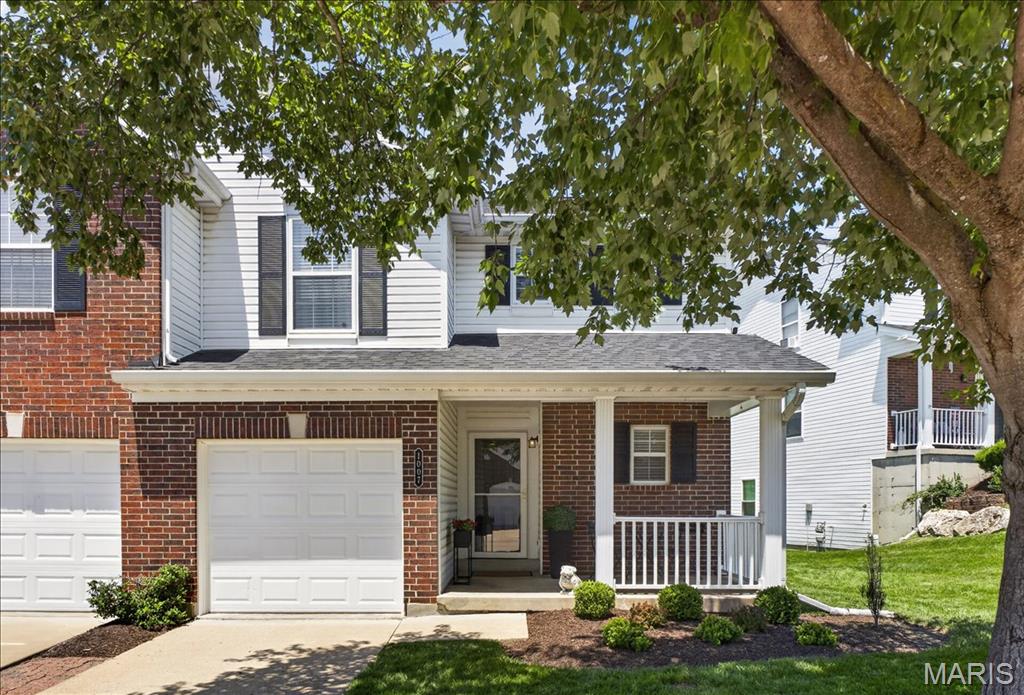 Move-in ready and beautifully updated, this stunning two-story townhome shows like a model! Gleaming hardwood floors flow through the spacious living and dining rooms, creating a warm and inviting atmosphere. The updated kitchen features white cabinetry, granite countertops, stainless steel appliances, and tile flooring. The dining area is highlighted by a stylish accent wall with decorative molding, a charming bay window, and newer French doors leading to a private patio—perfect for relaxing or entertaining. An open spindle staircase leads to the second level, where you'll find two bedrooms, including a vaulted primary suite with a large walk-in closet and a beautifully renovated en-suite bath featuring dual vanities and a walk-in shower. The versatile loft area is ideal for a home office, reading nook, or sitting room, and you'll appreciate the convenience of second-floor laundry tucked away in its own closet.
A spacious hall bath offers tile flooring, a granite-topped vanity, and a linen closet. The finished lower level expands your living space with a large family/recreation room, a full bath, and abundant storage. Additional updates include a new HVAC system installed in 2021. Monthly condo fee is $240. Stylish updates, flexible living spaces, and low-maintenance living make this exceptional home a must-see!